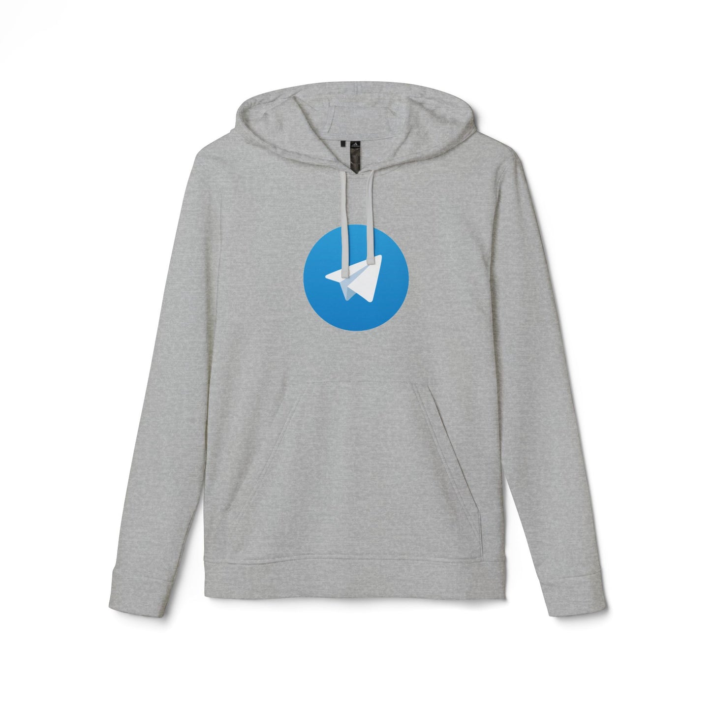 Telegram Logo Adidas Adult Hoodie