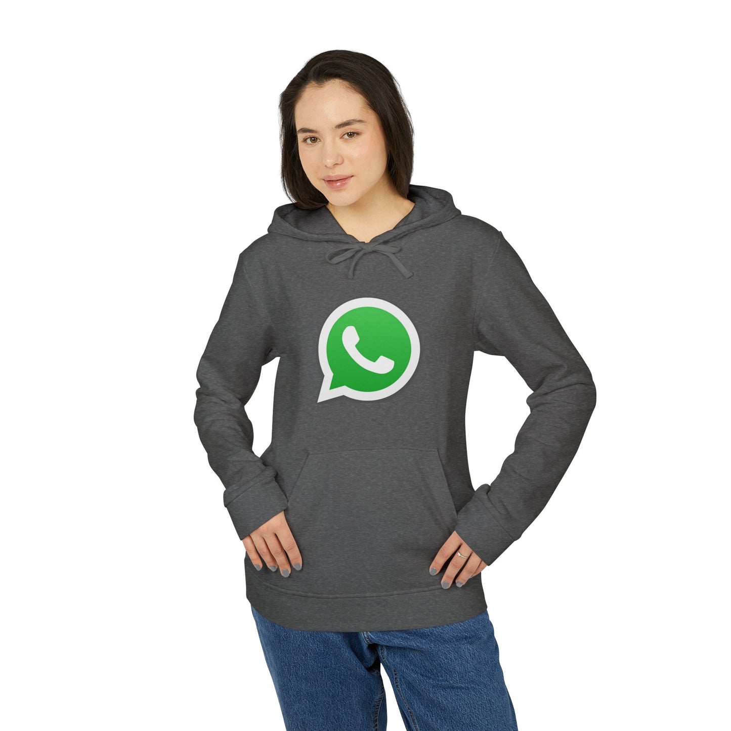WhatsApp Logo Adidas Adult Hoodie