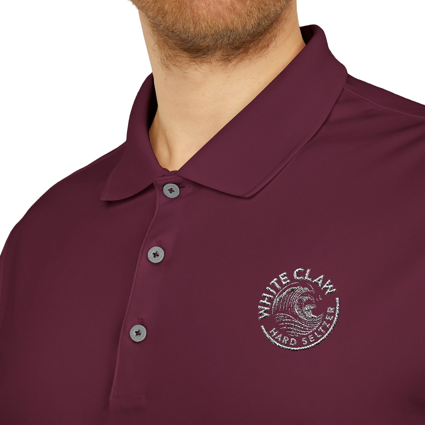 White Claw Logo Adidas Performance Polo