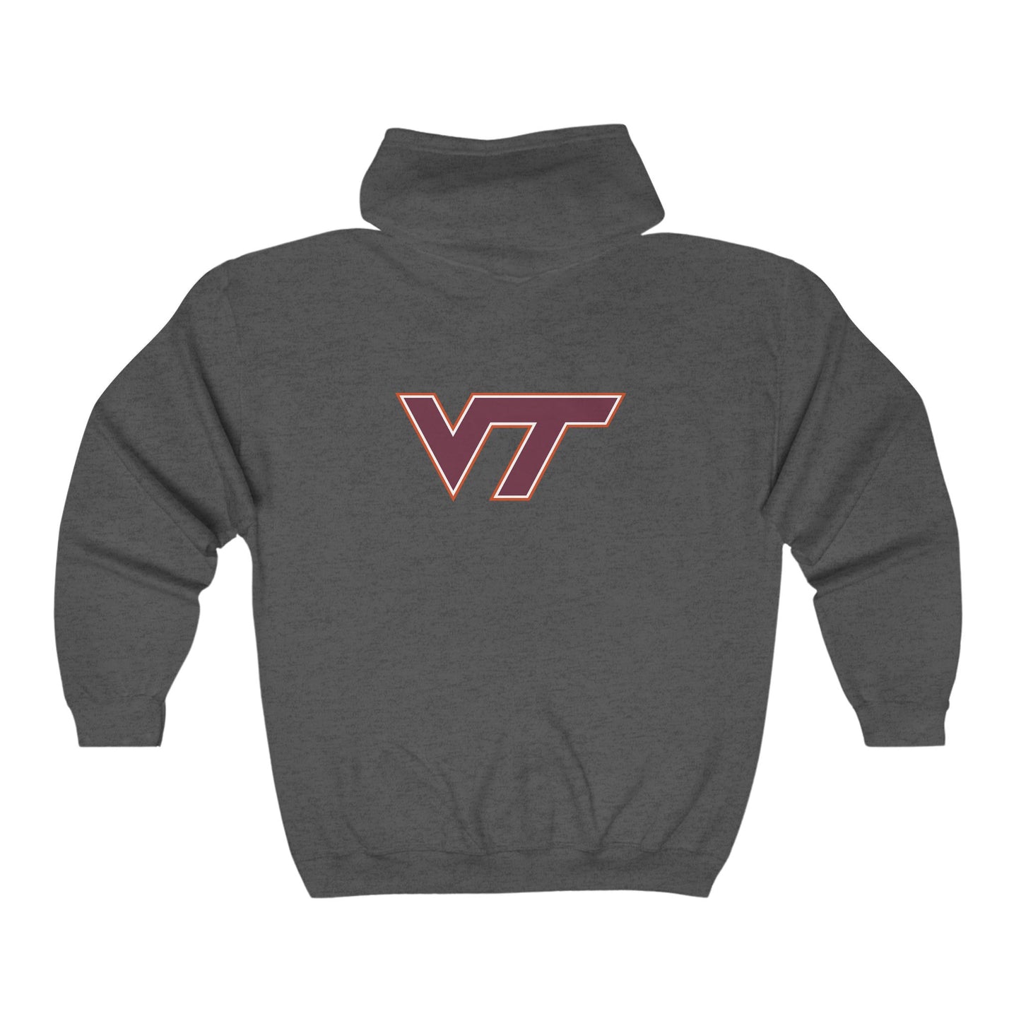 Virginia Tech Hokies Adult Zip-Up Hoodie