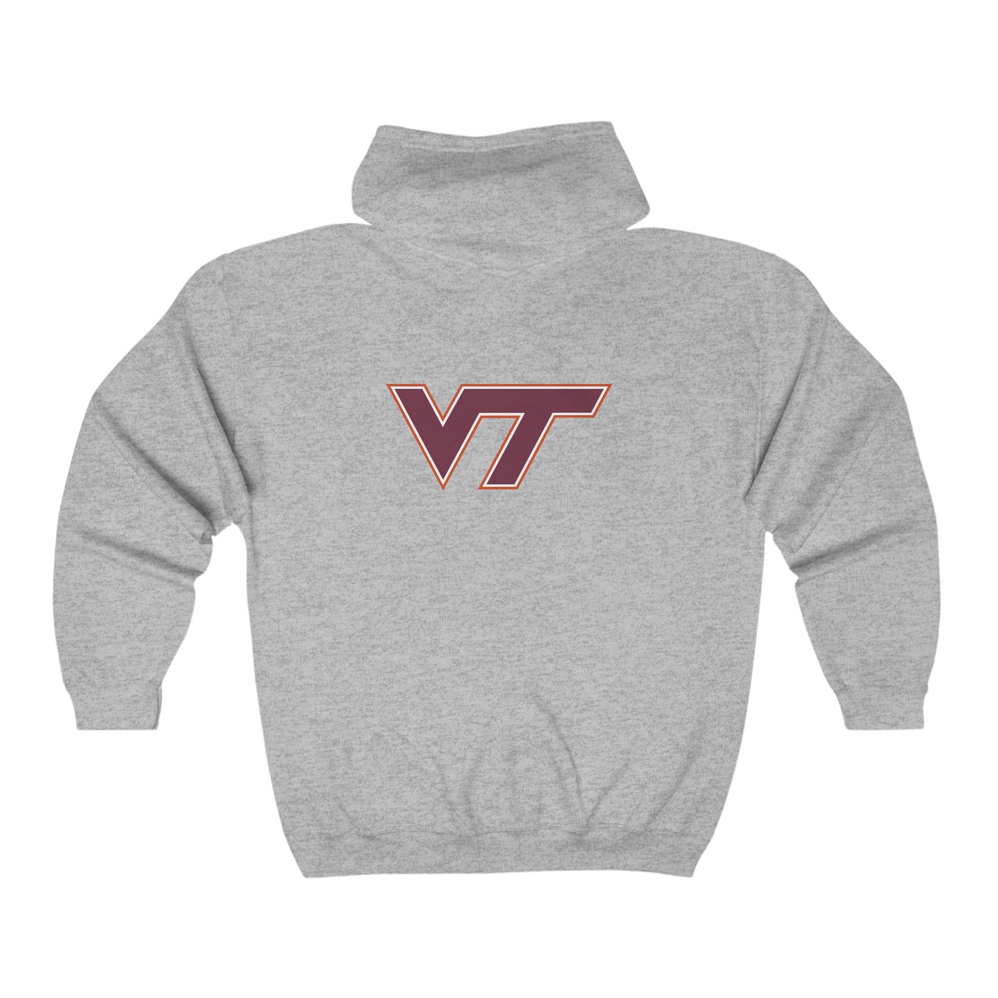 Virginia Tech Hokies Adult Zip-Up Hoodie