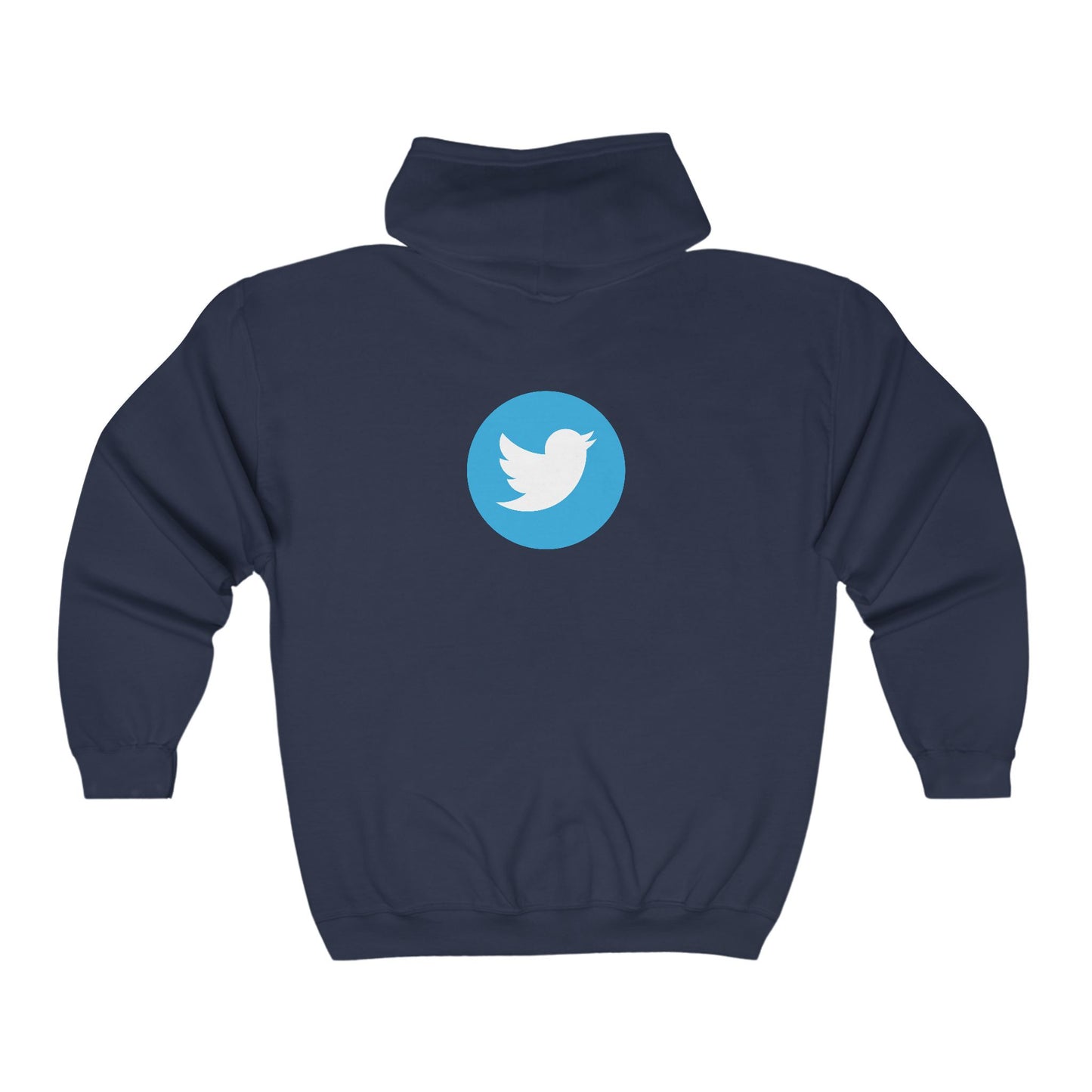 Twitter Logo Adult Zip-Up Hoodie