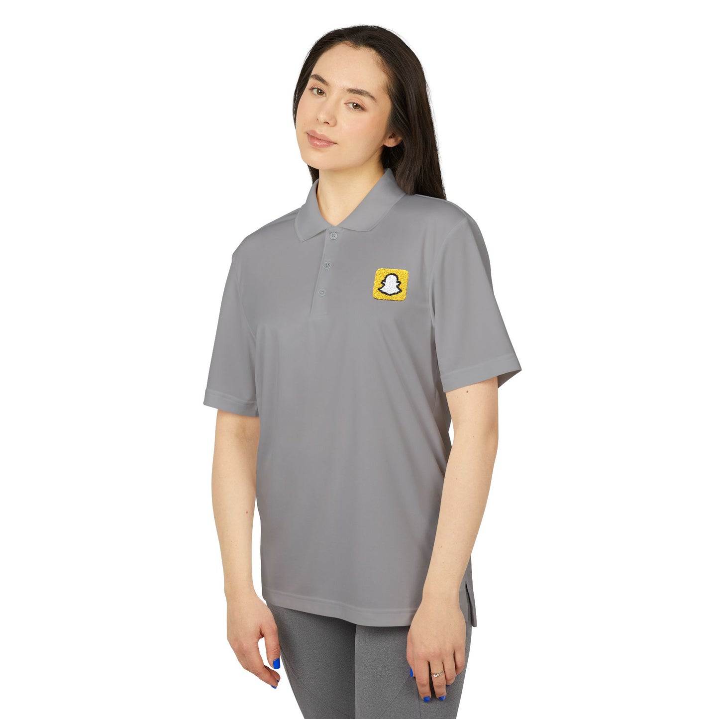 Snapchat Logo Adidas Performance Polo