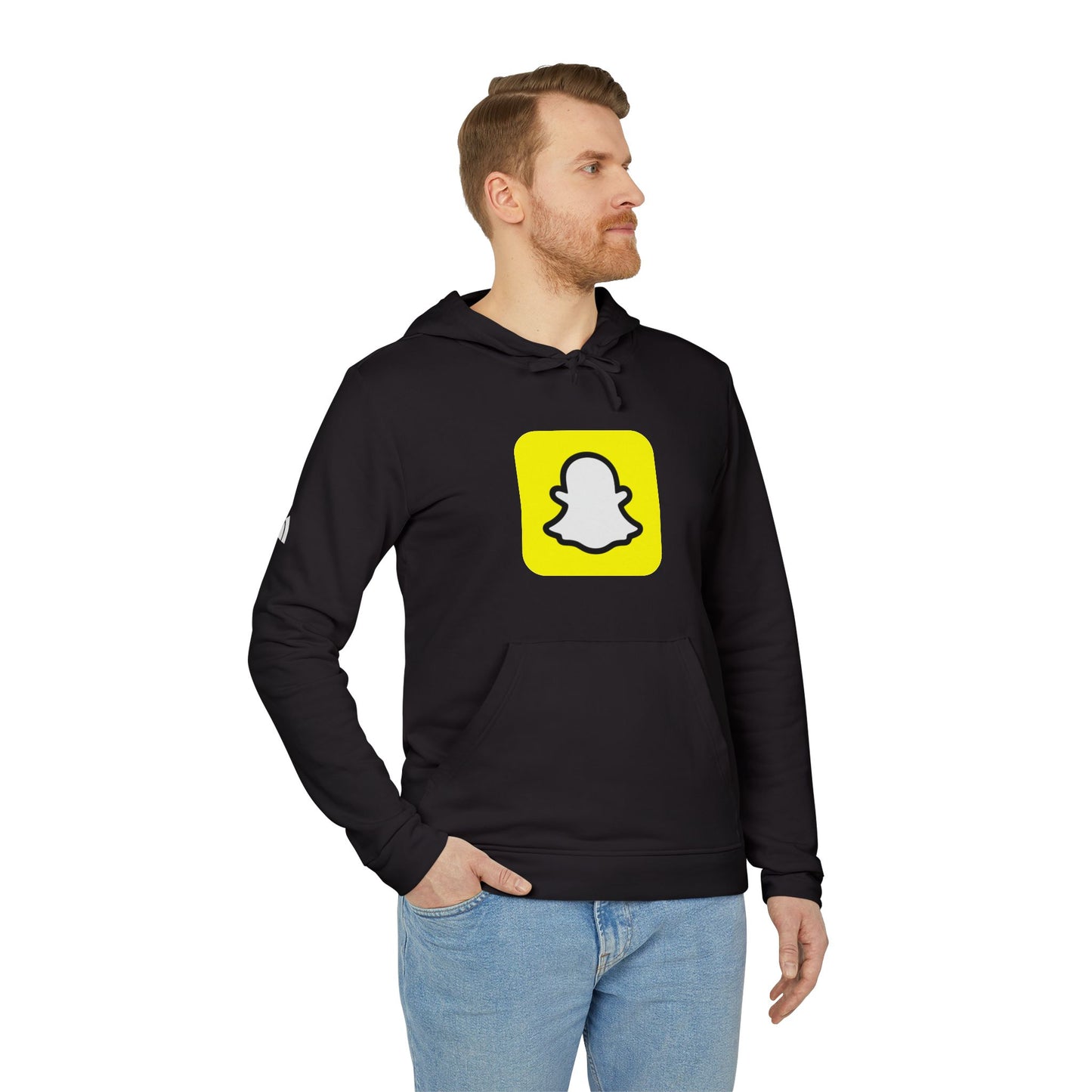 Snapchat Logo Adidas Adult Hoodie