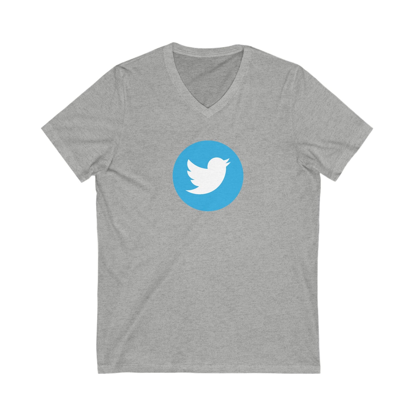 Twitter Logo Adult V-Neck T-Shirt