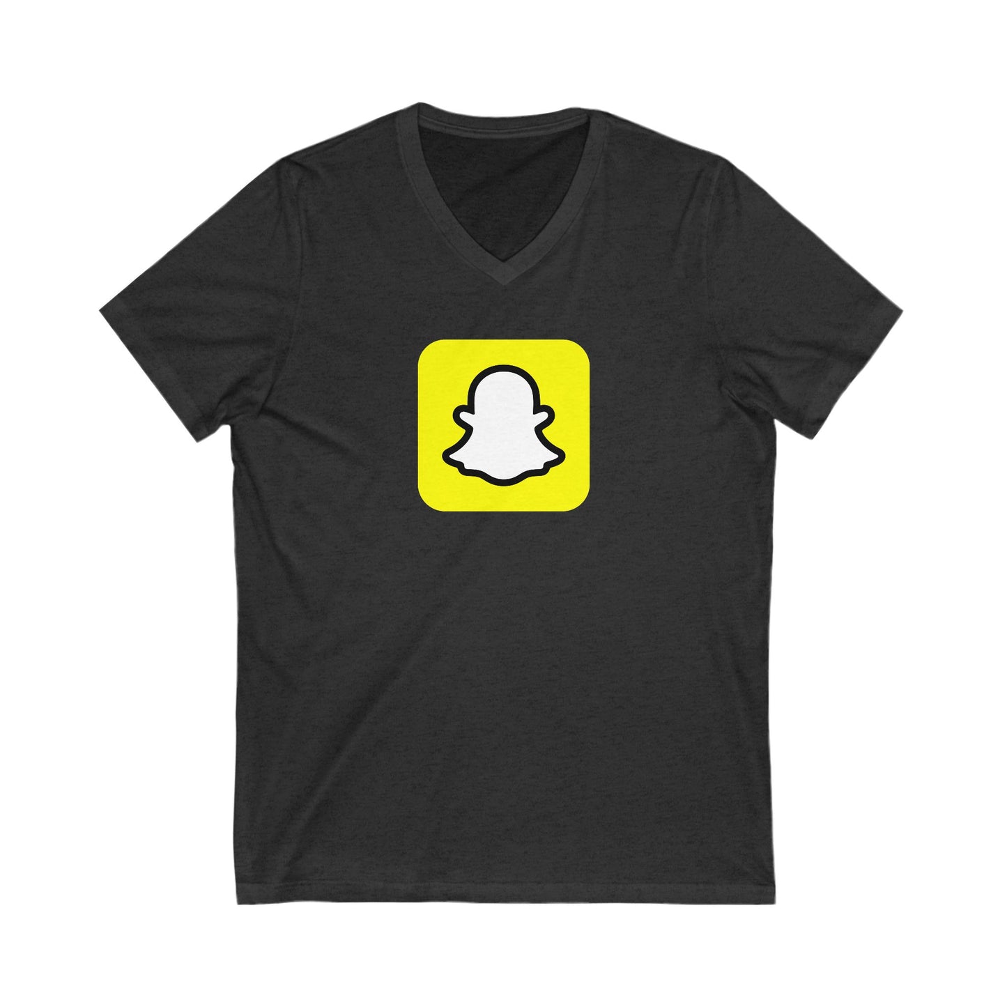 Snapchat Logo Adult V-Neck T-Shirt