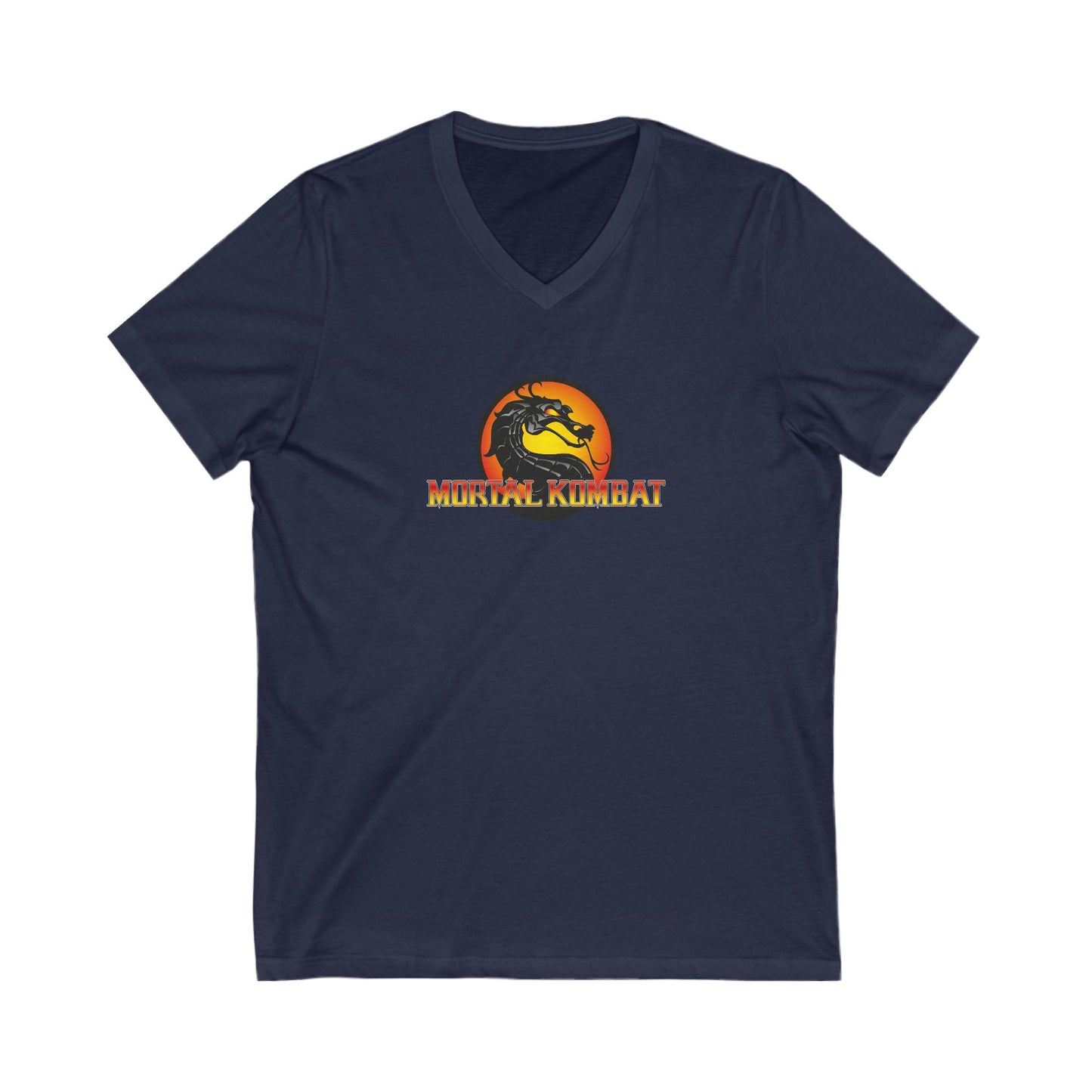 MORTAL KOMBAT Adult V-Neck T-Shirt
