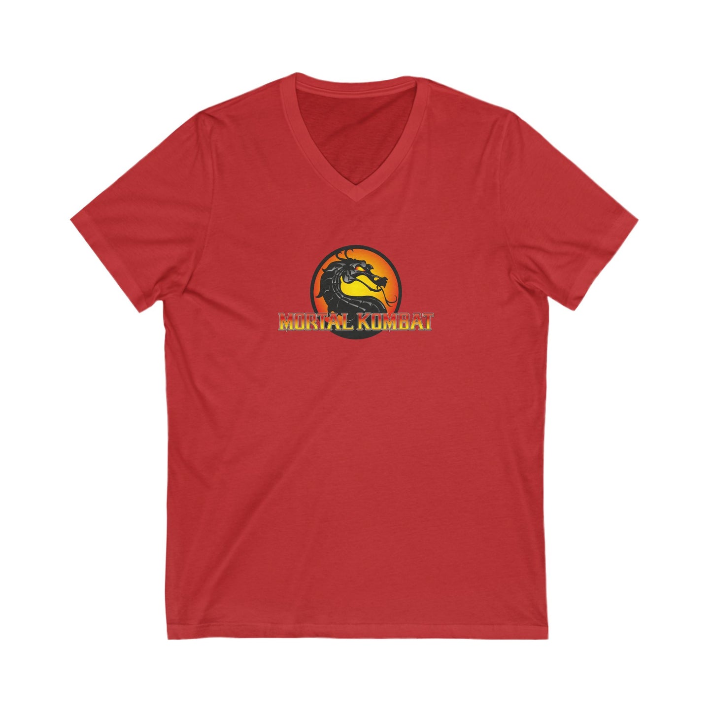 MORTAL KOMBAT Adult V-Neck T-Shirt