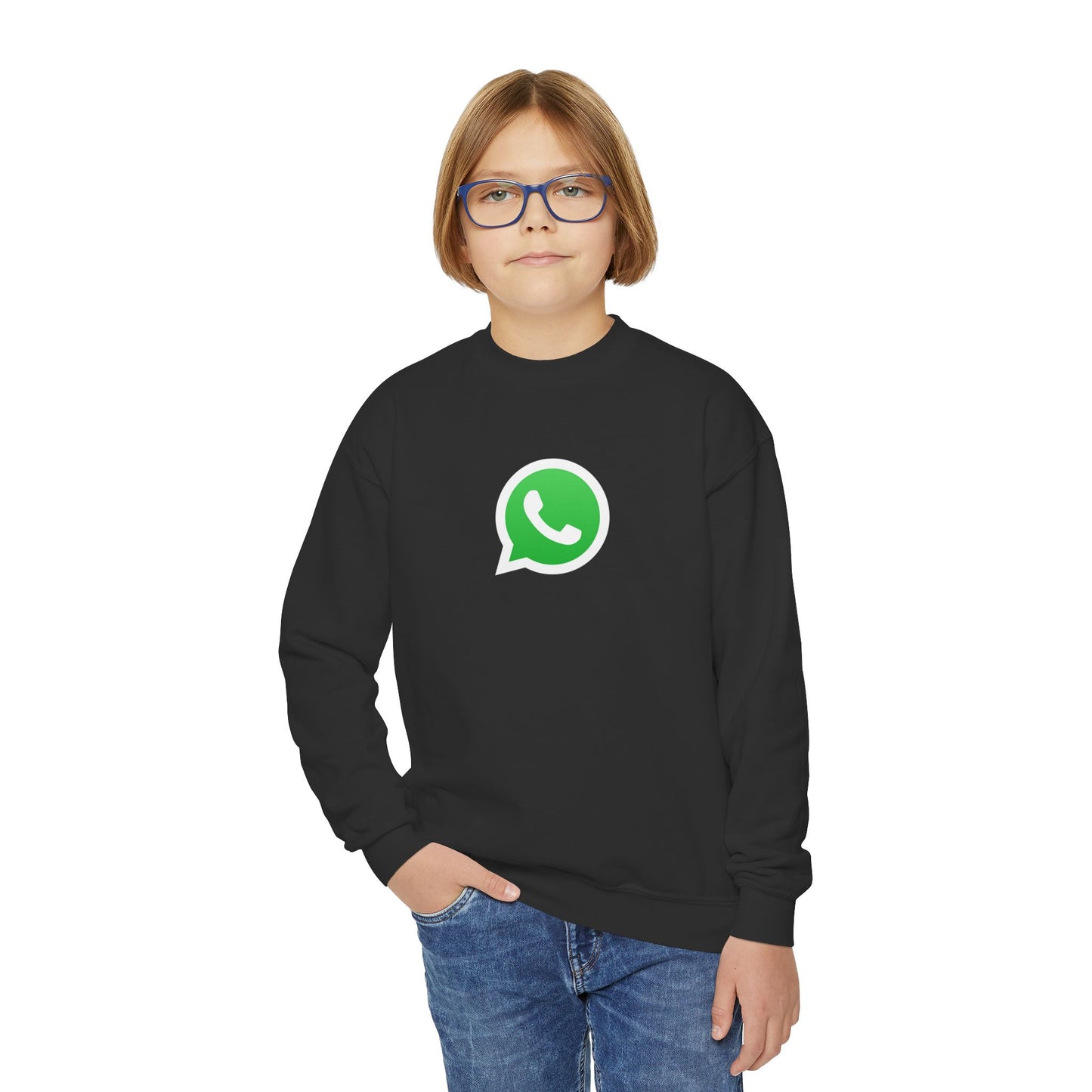 WhatsApp Logo Youth Sweatshirt