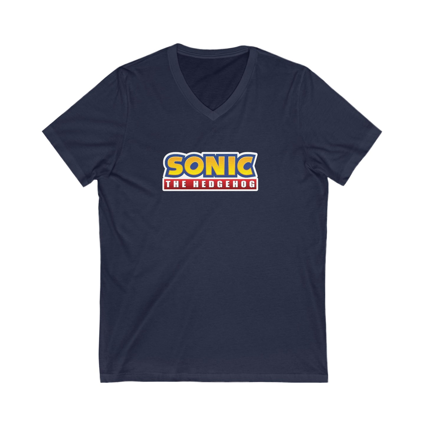 SONIC-The Hedgehog Adult V-Neck T-Shirt