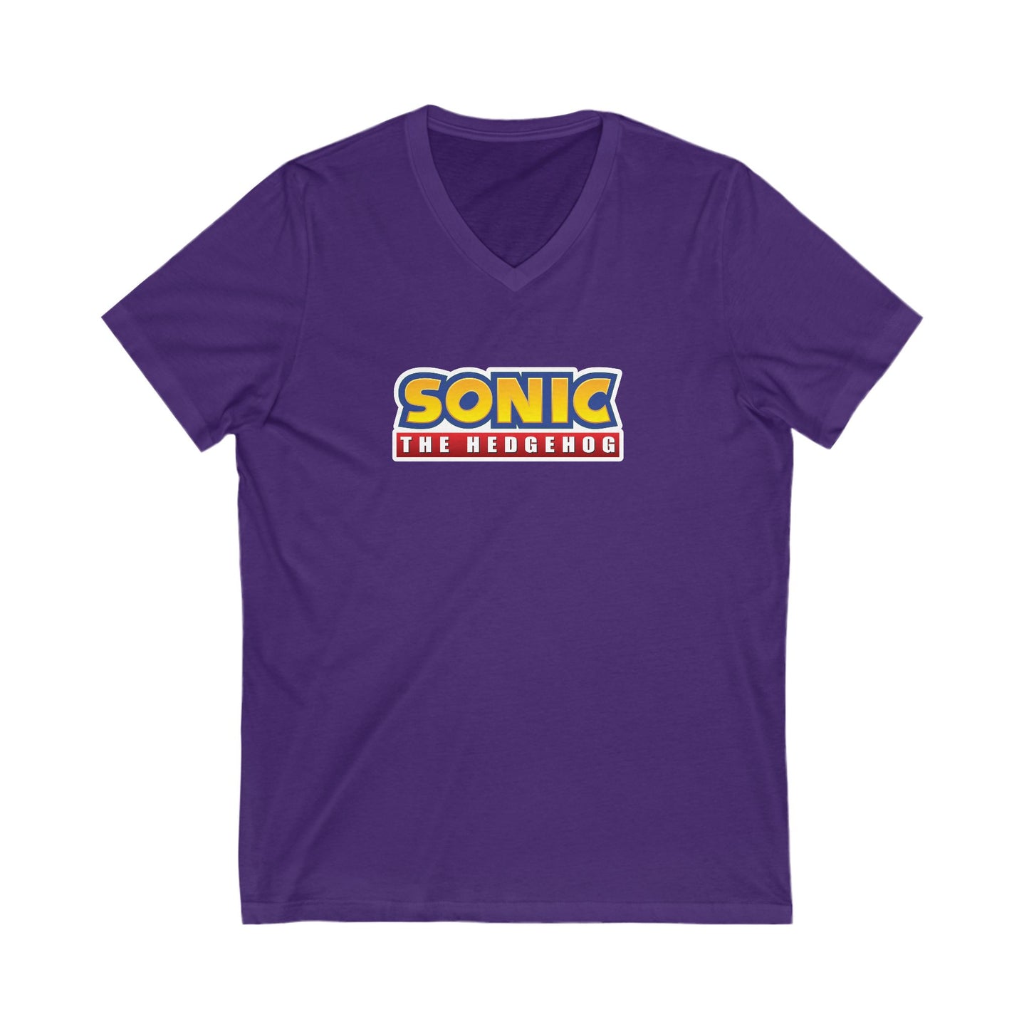 SONIC-The Hedgehog Adult V-Neck T-Shirt