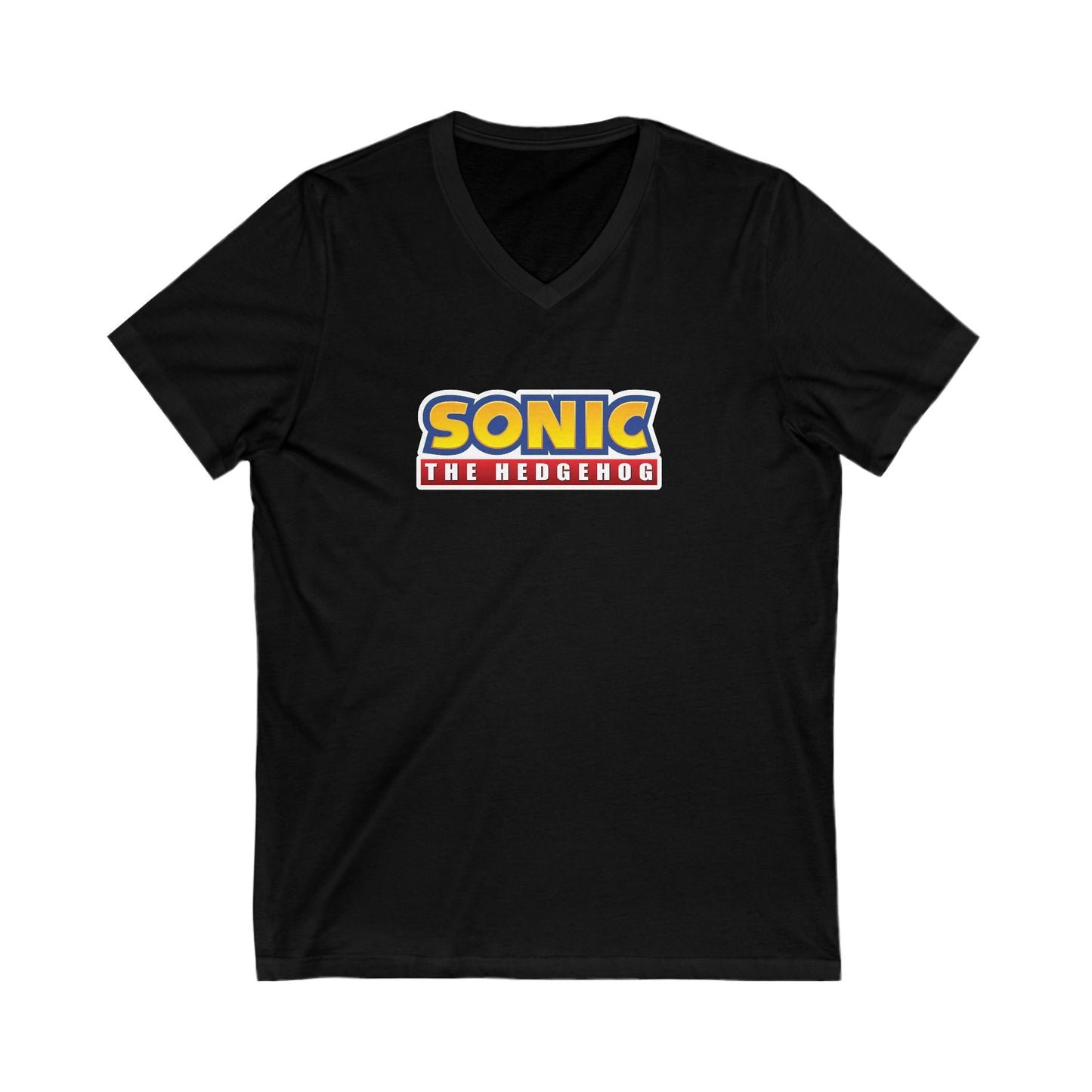 SONIC-The Hedgehog Adult V-Neck T-Shirt