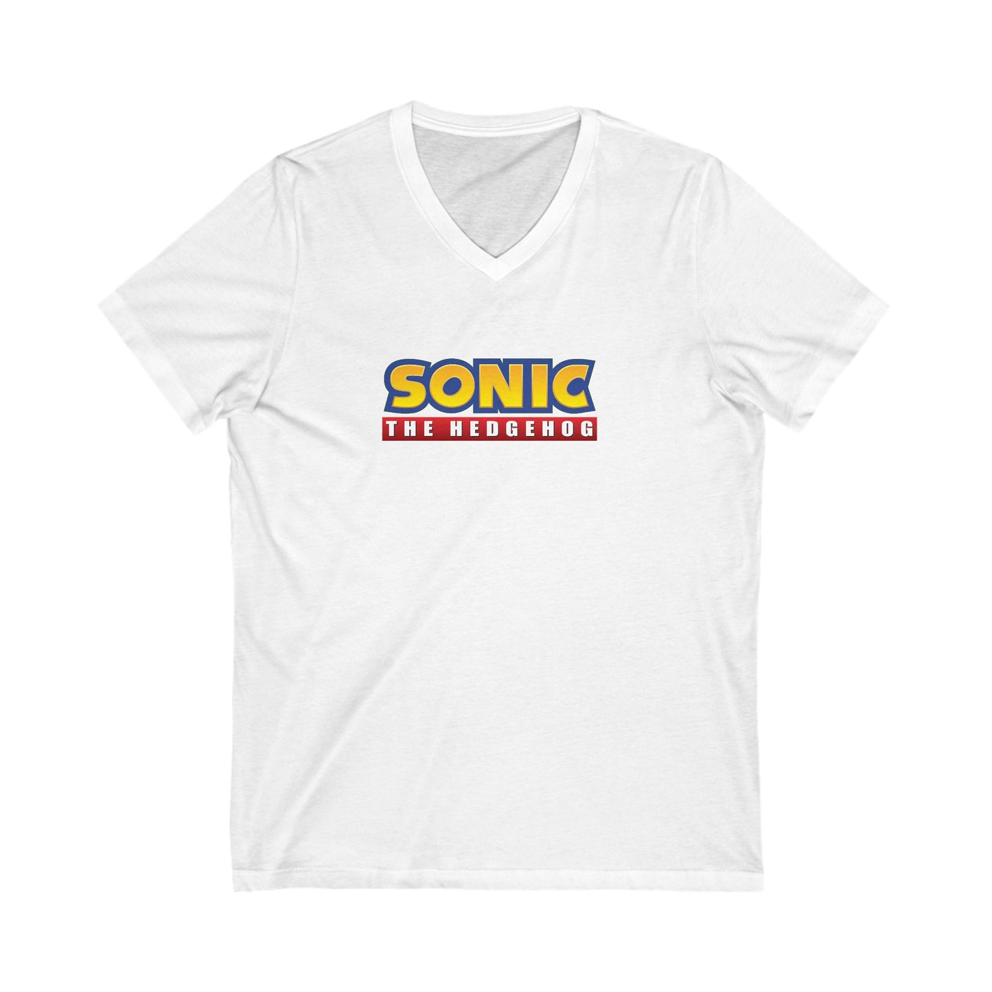 SONIC-The Hedgehog Adult V-Neck T-Shirt