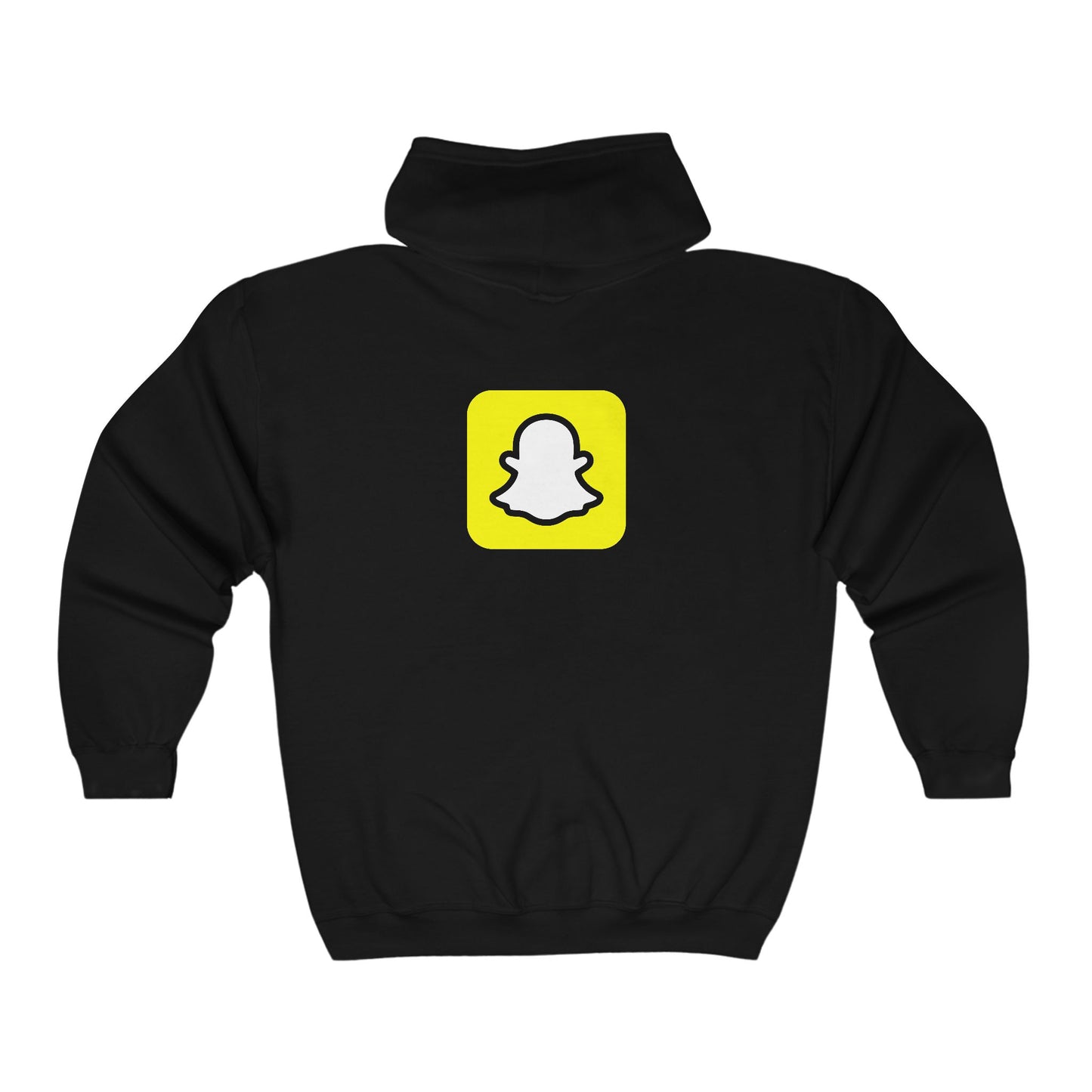 Snapchat Logo Adult Zip-Up Hoodie