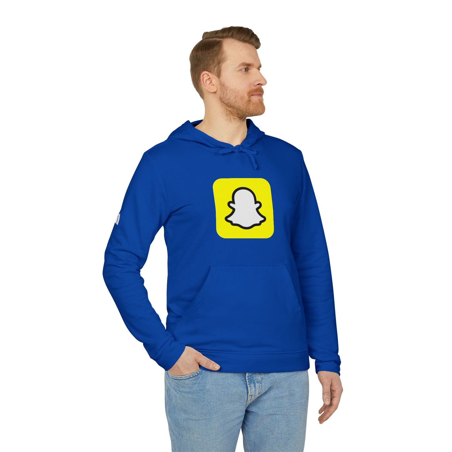 Snapchat Logo Adidas Adult Hoodie