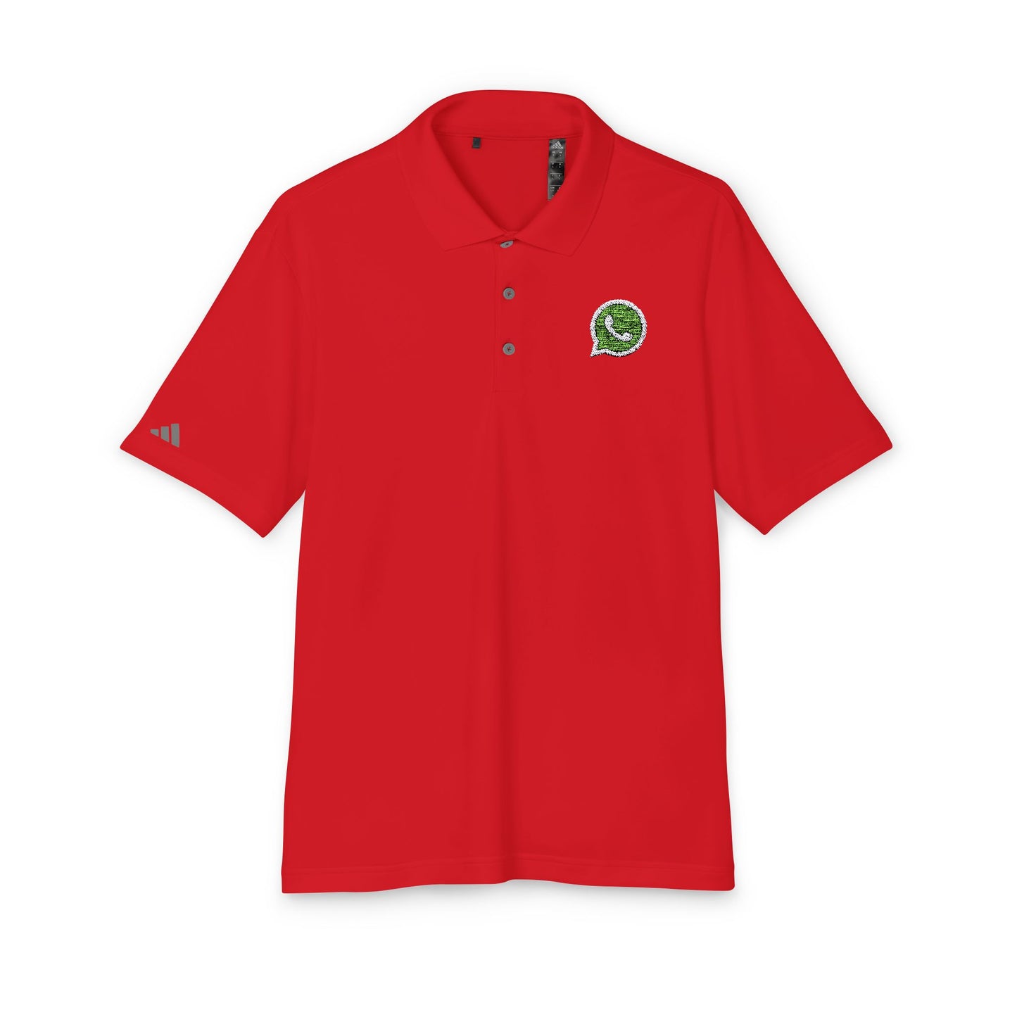 WhatsApp Logo Adidas Performance Polo