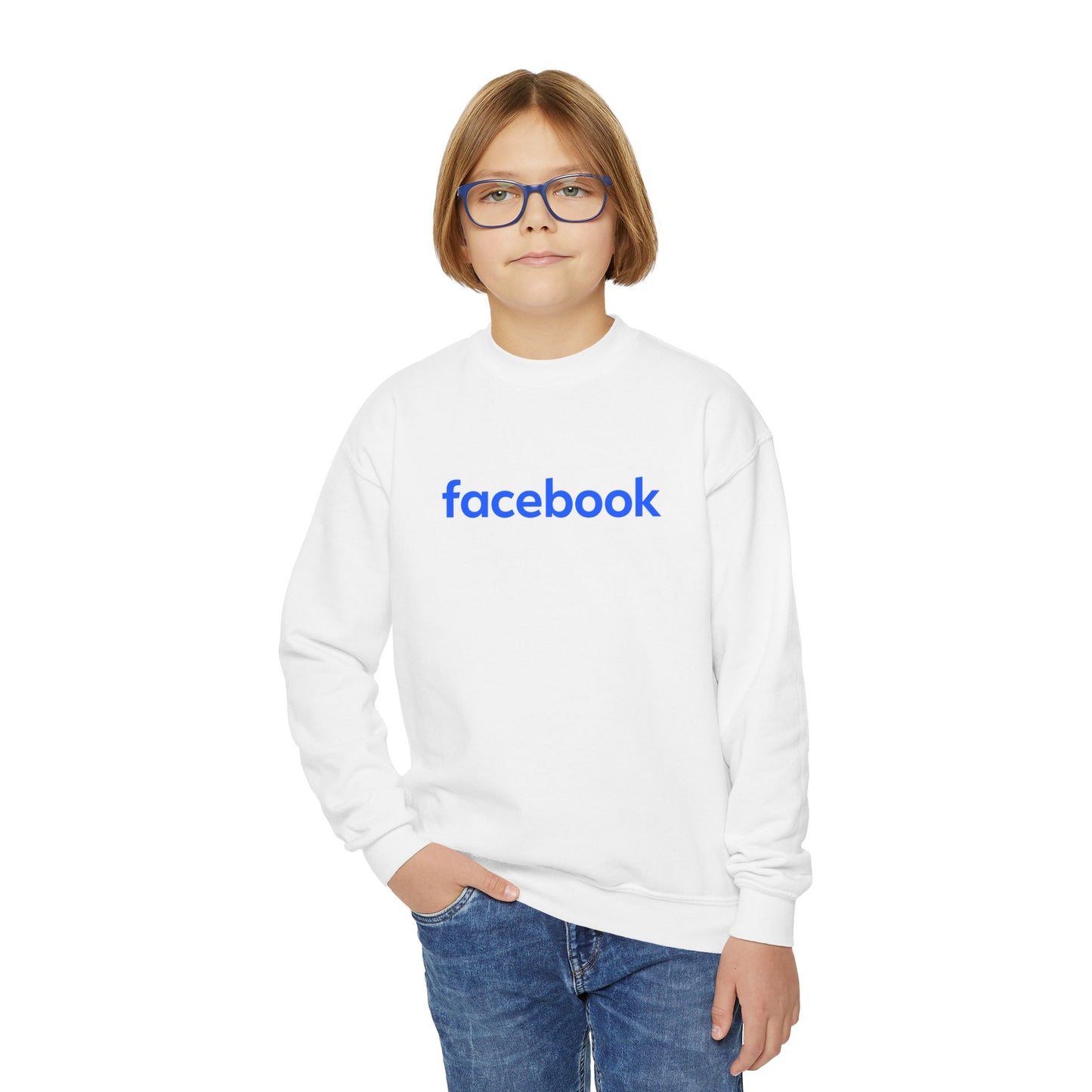 Facebook Logo Youth Sweatshirt