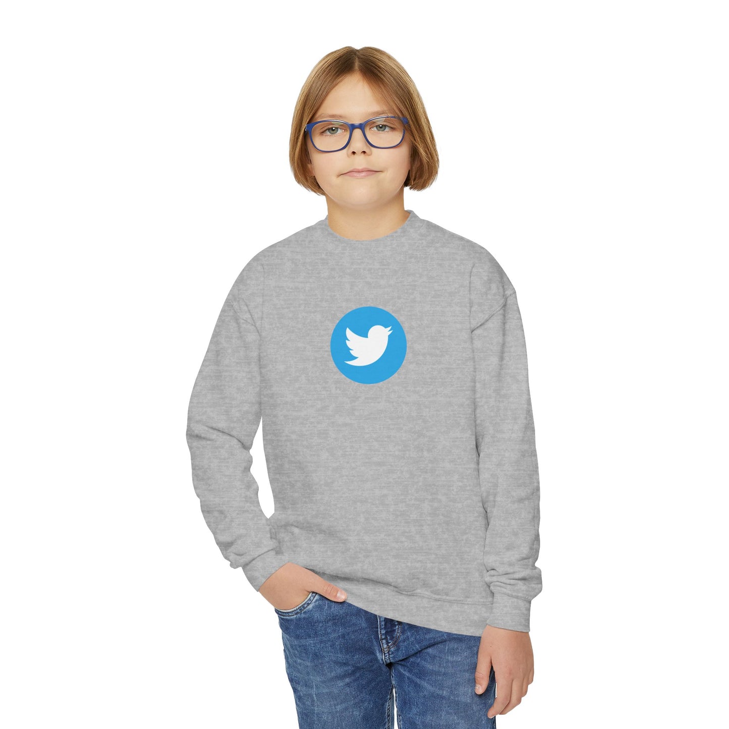 Twitter Logo Youth Sweatshirt