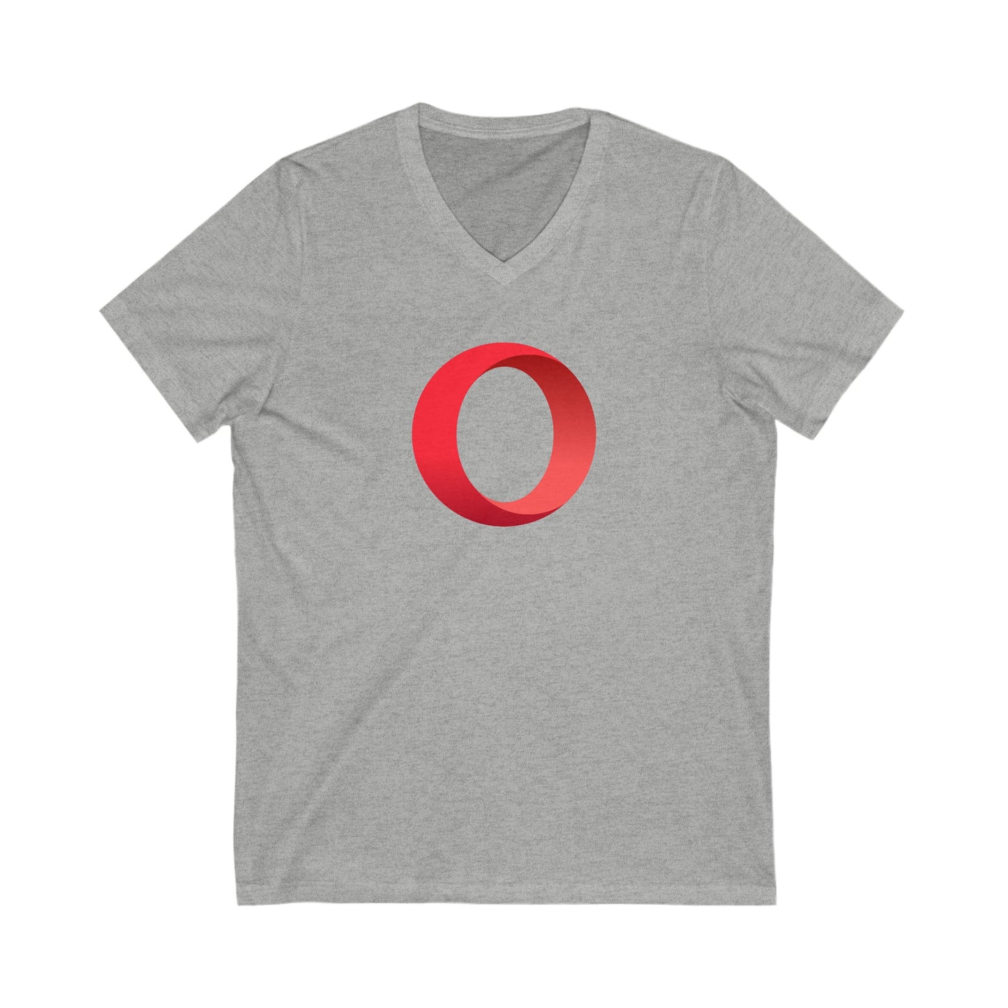 Opera Logo Adult V-Neck T-Shirt
