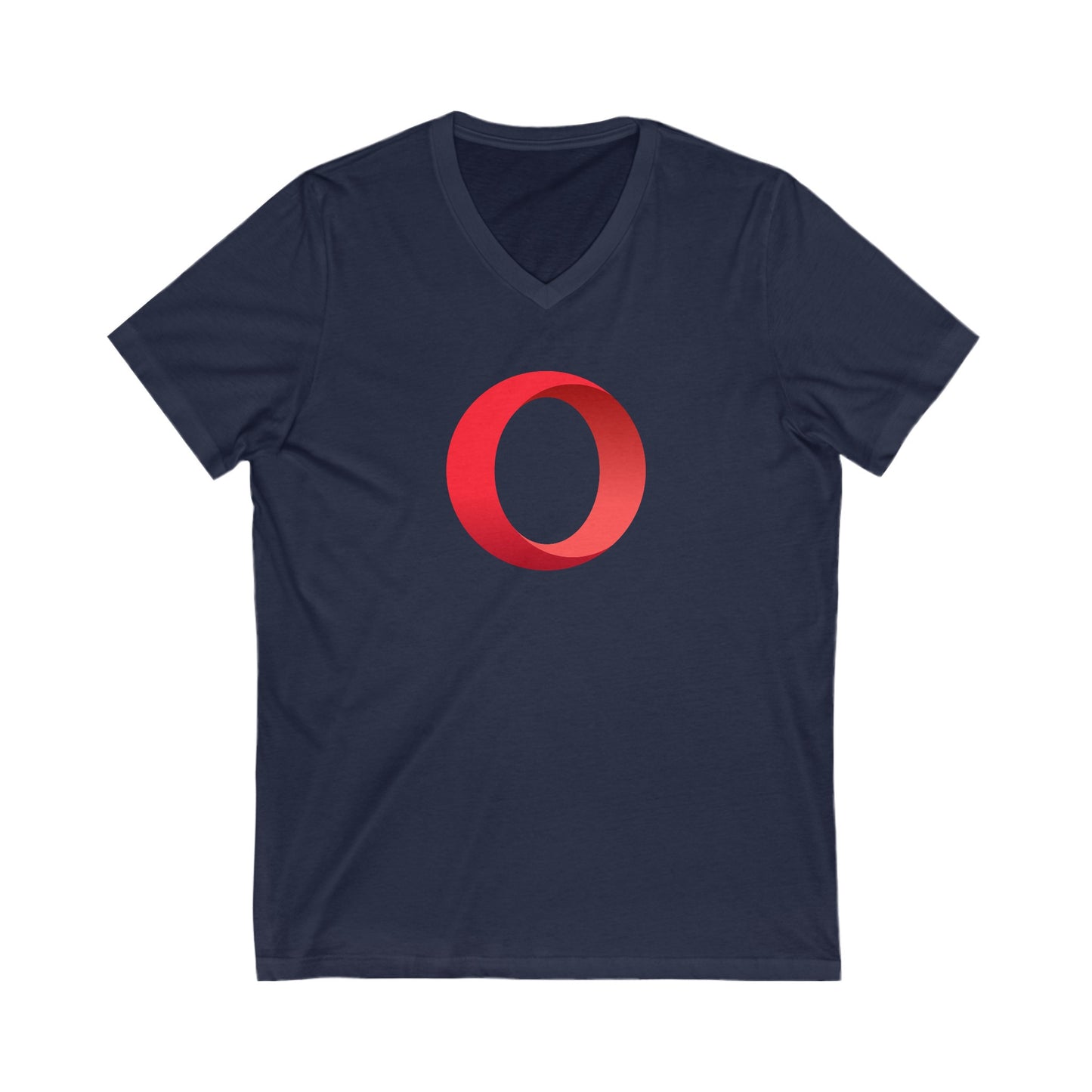Opera Logo Adult V-Neck T-Shirt