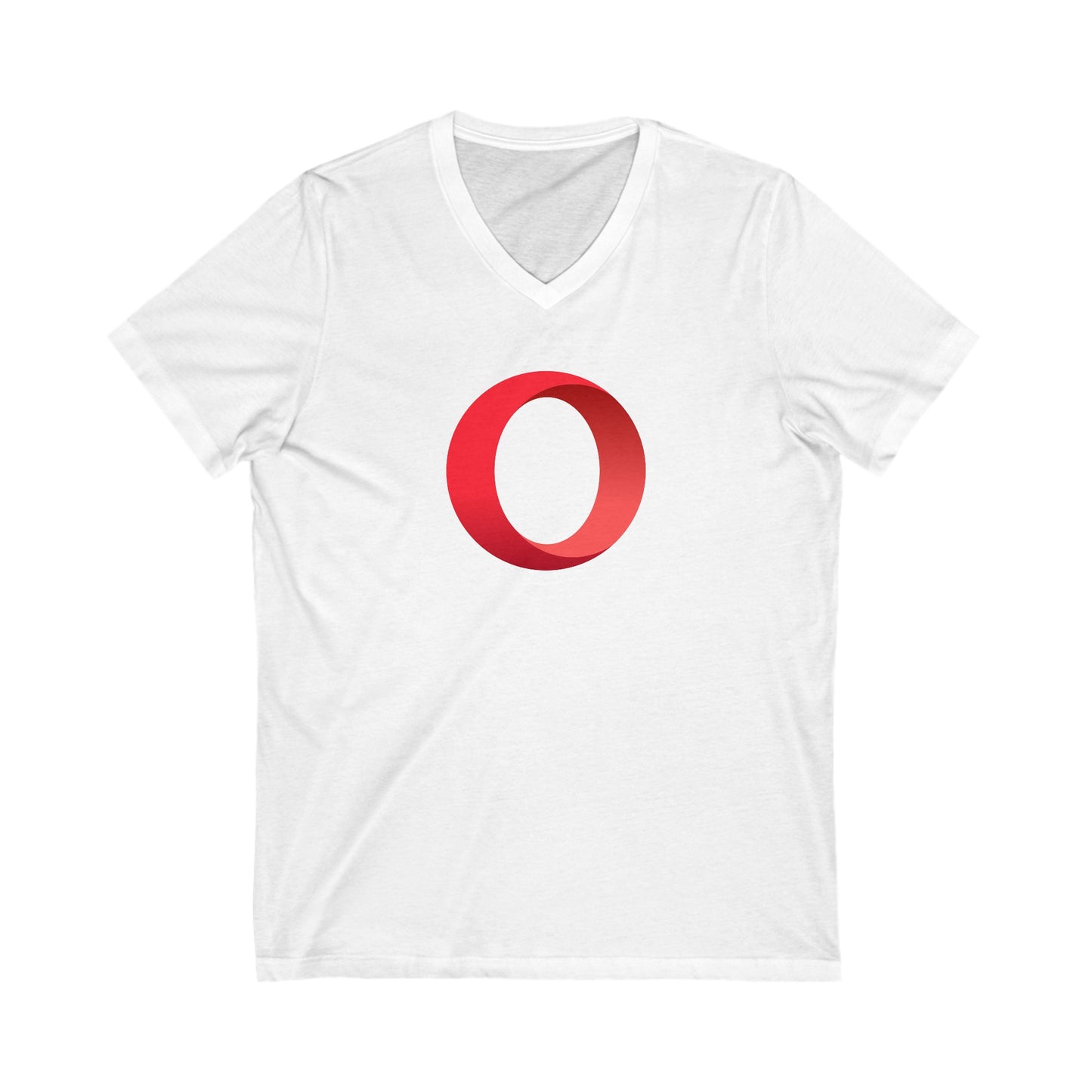 Opera Logo Adult V-Neck T-Shirt