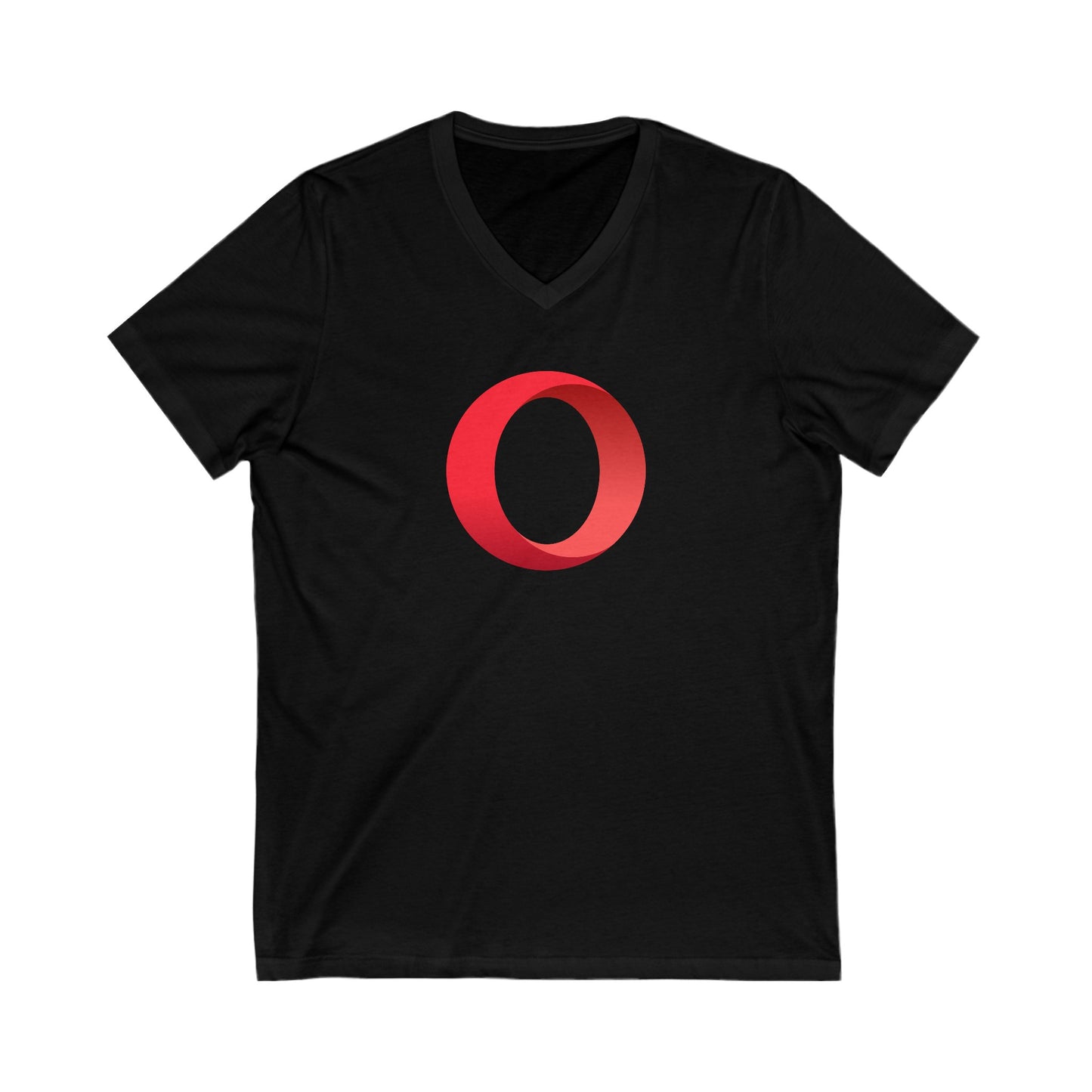 Opera Logo Adult V-Neck T-Shirt