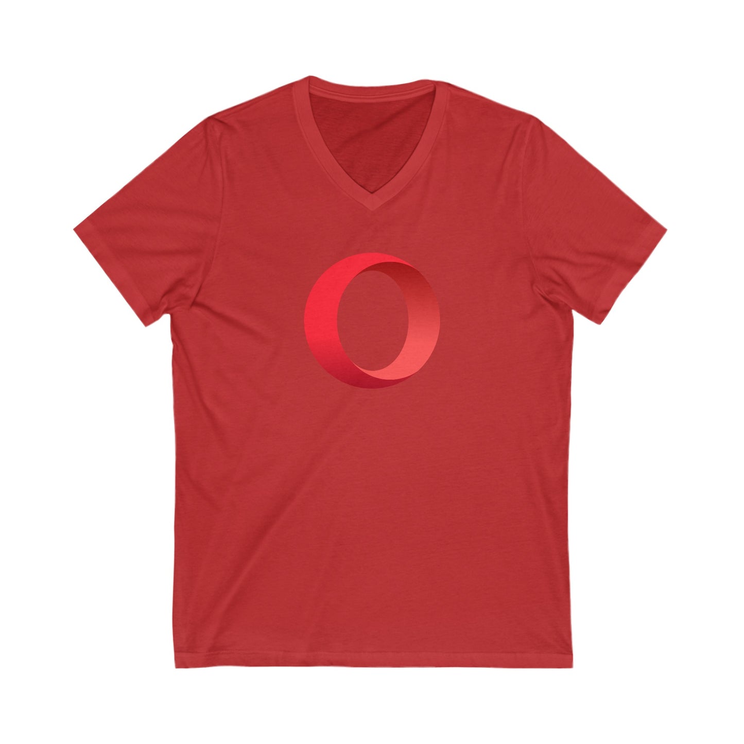 Opera Logo Adult V-Neck T-Shirt