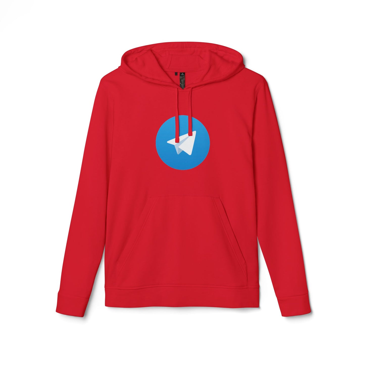 Telegram Logo Adidas Adult Hoodie