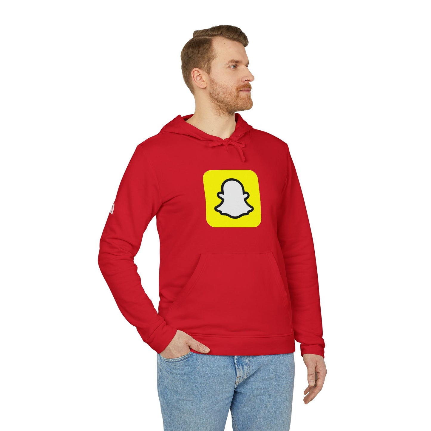Snapchat Logo Adidas Adult Hoodie