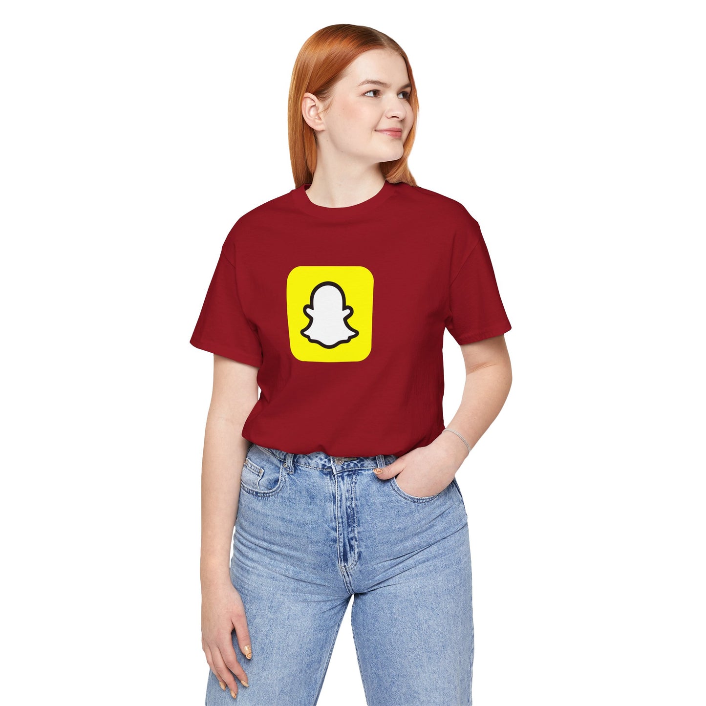 Snapchat Logo Adult T-Shirt