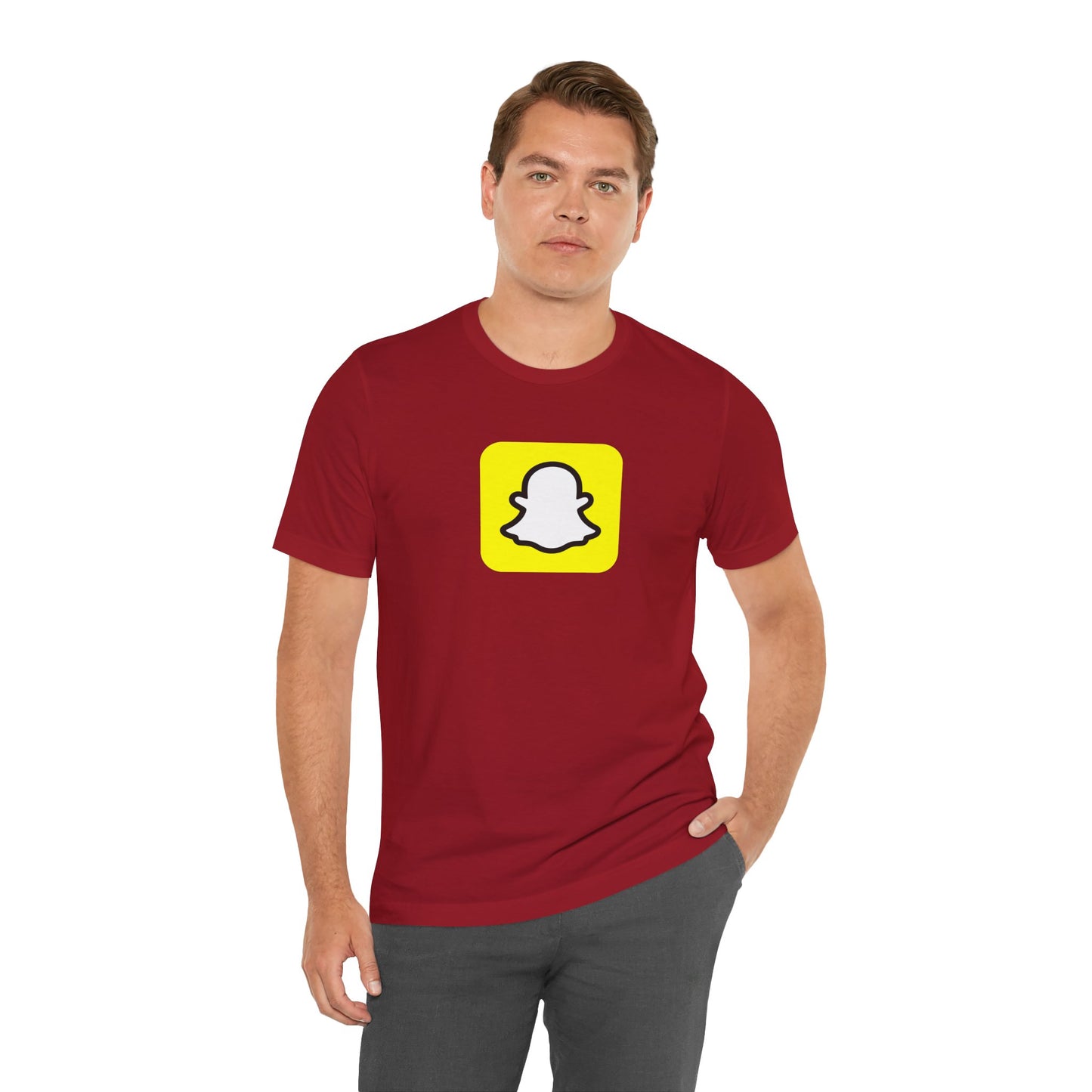 Snapchat Logo Adult T-Shirt