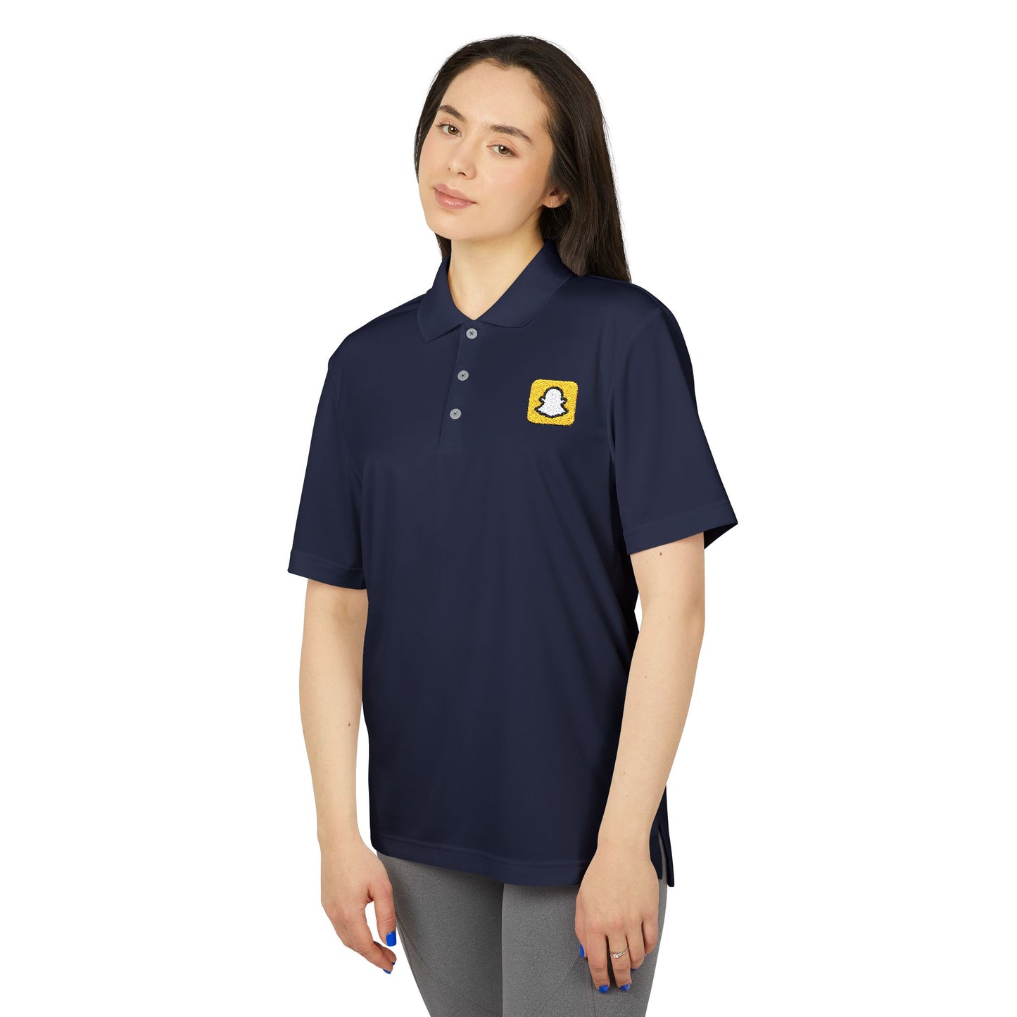 Snapchat Logo Adidas Performance Polo