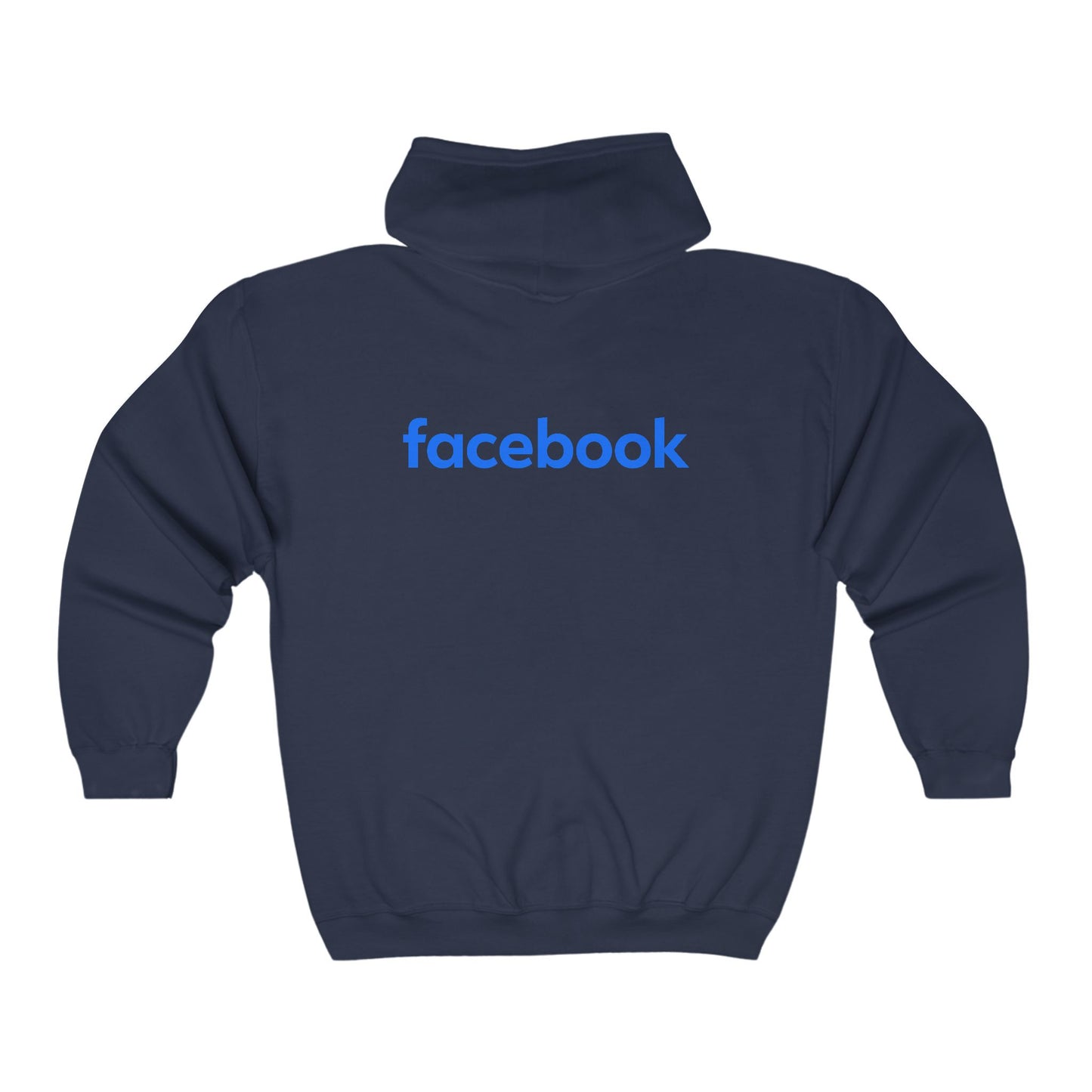 Facebook Logo Adult Zip-Up Hoodie
