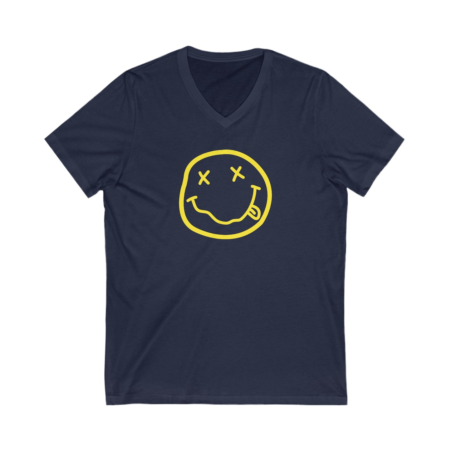 Nirvana Logo Adult V-Neck T-Shirt