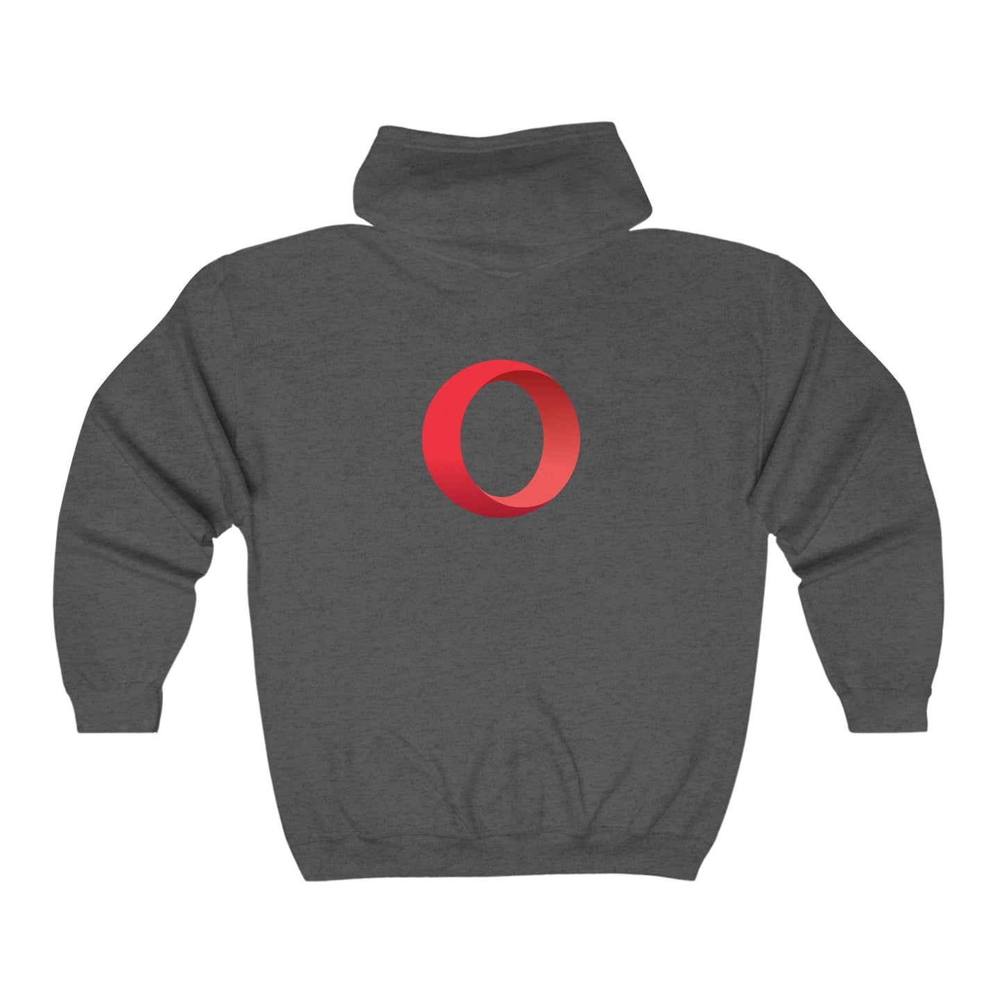 Opera Logo Adult Zip-Up Hoodie
