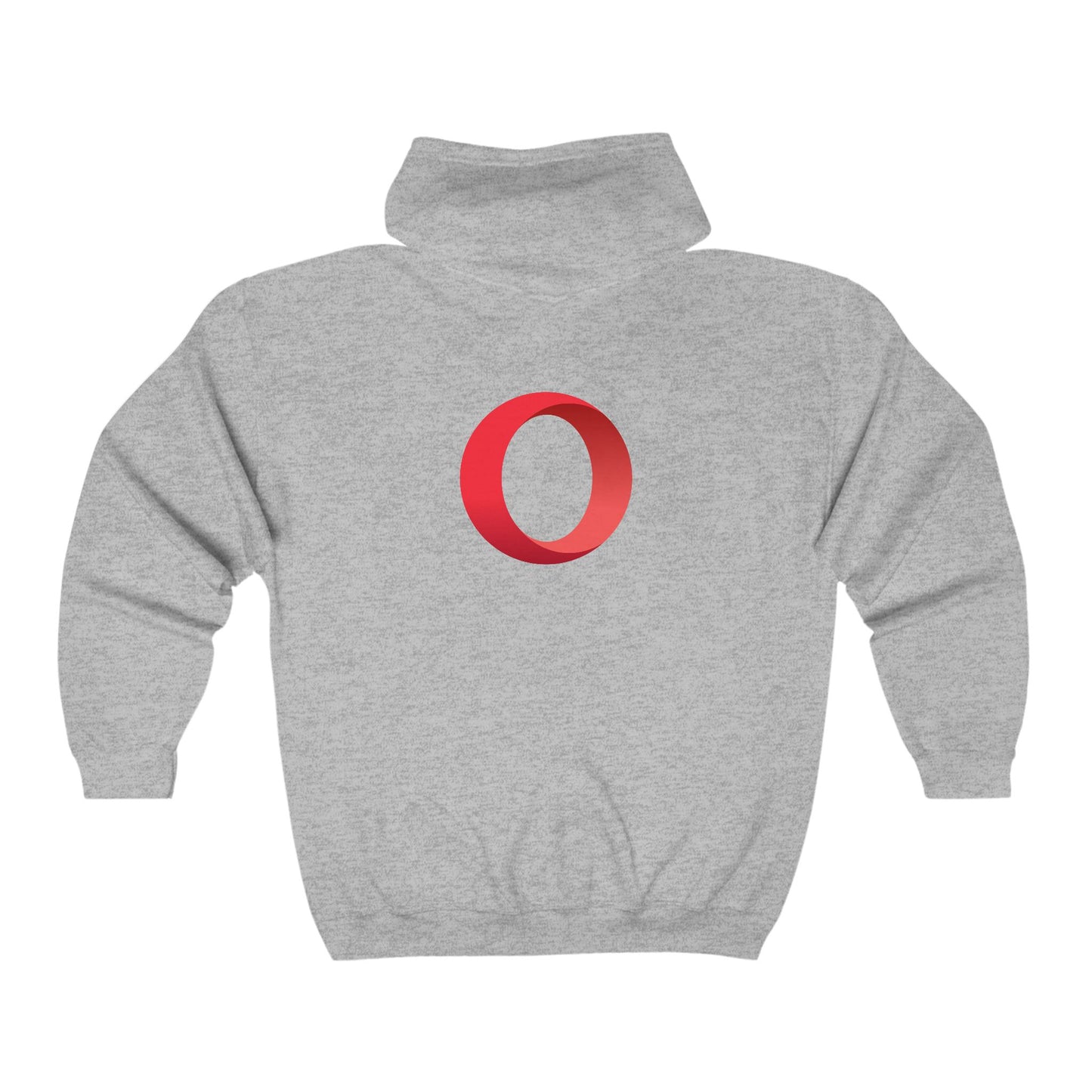 Opera Logo Adult Zip-Up Hoodie