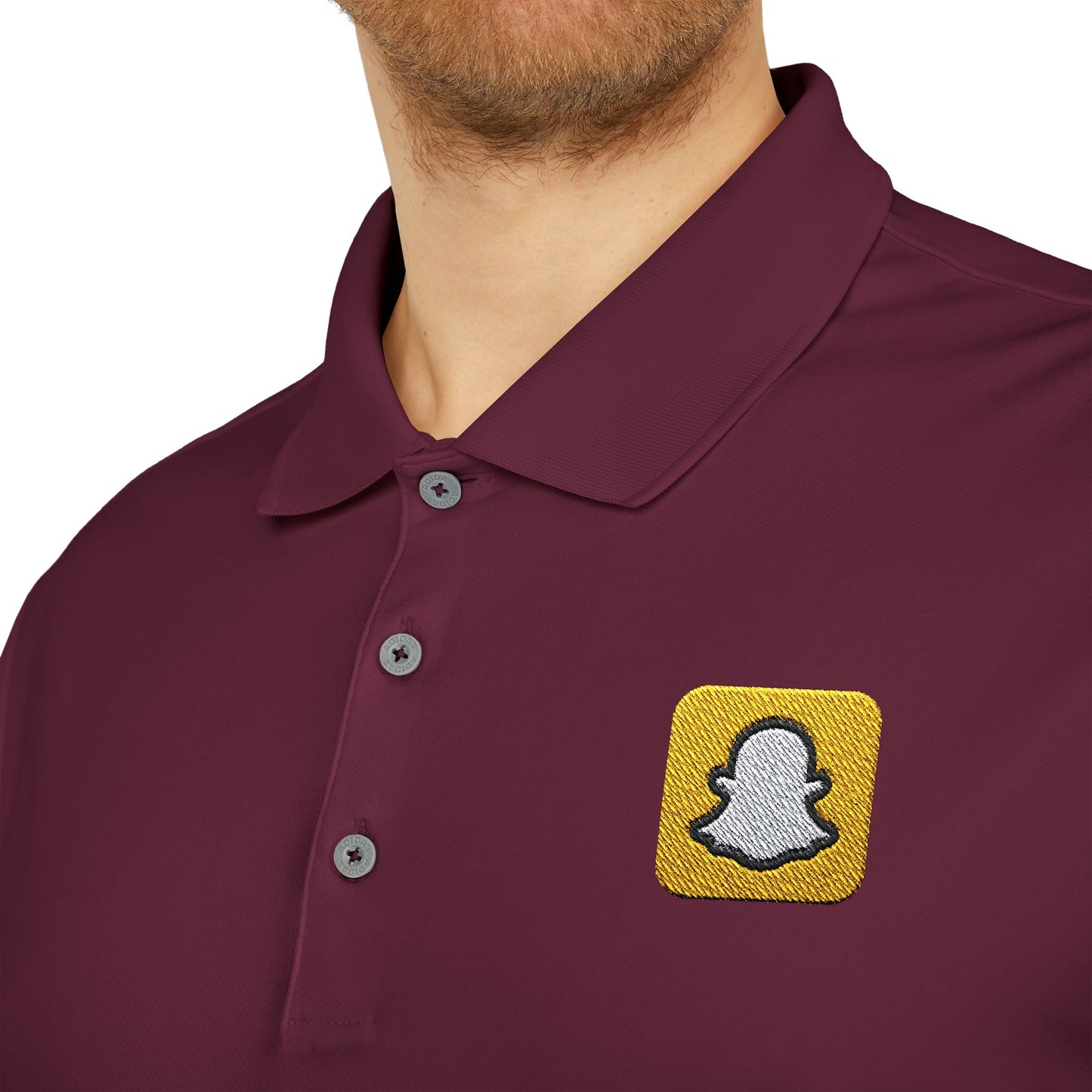 Snapchat Logo Adidas Performance Polo