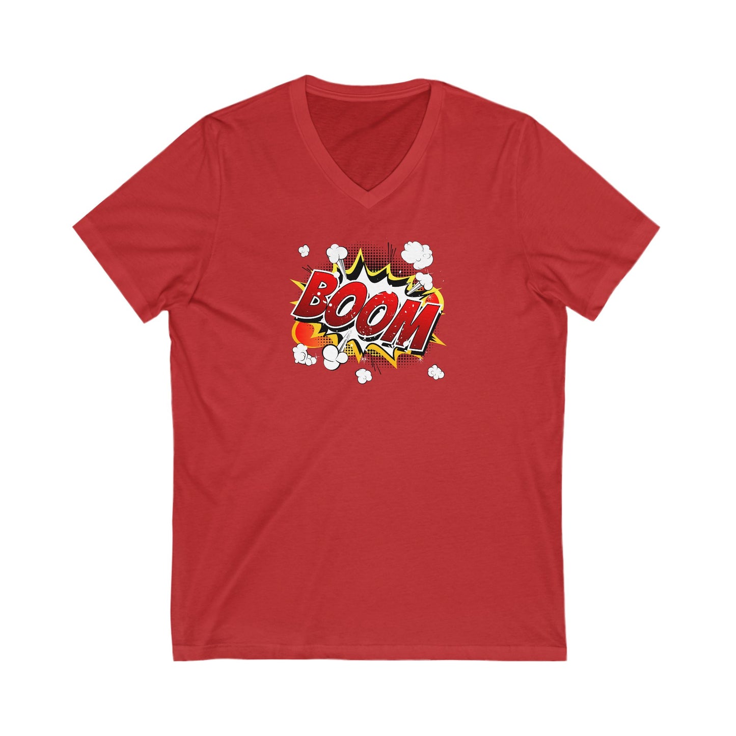 Boom Adult V-Neck T-Shirt