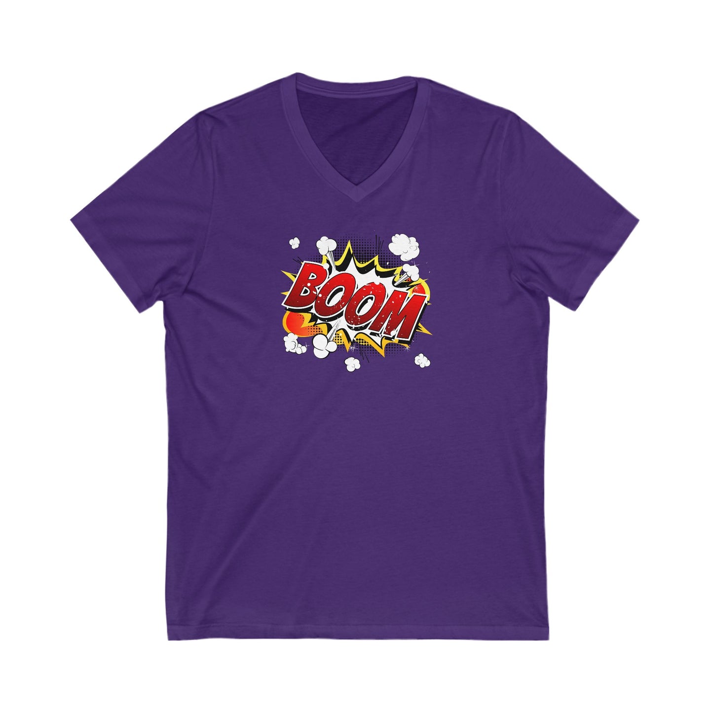 Boom Adult V-Neck T-Shirt