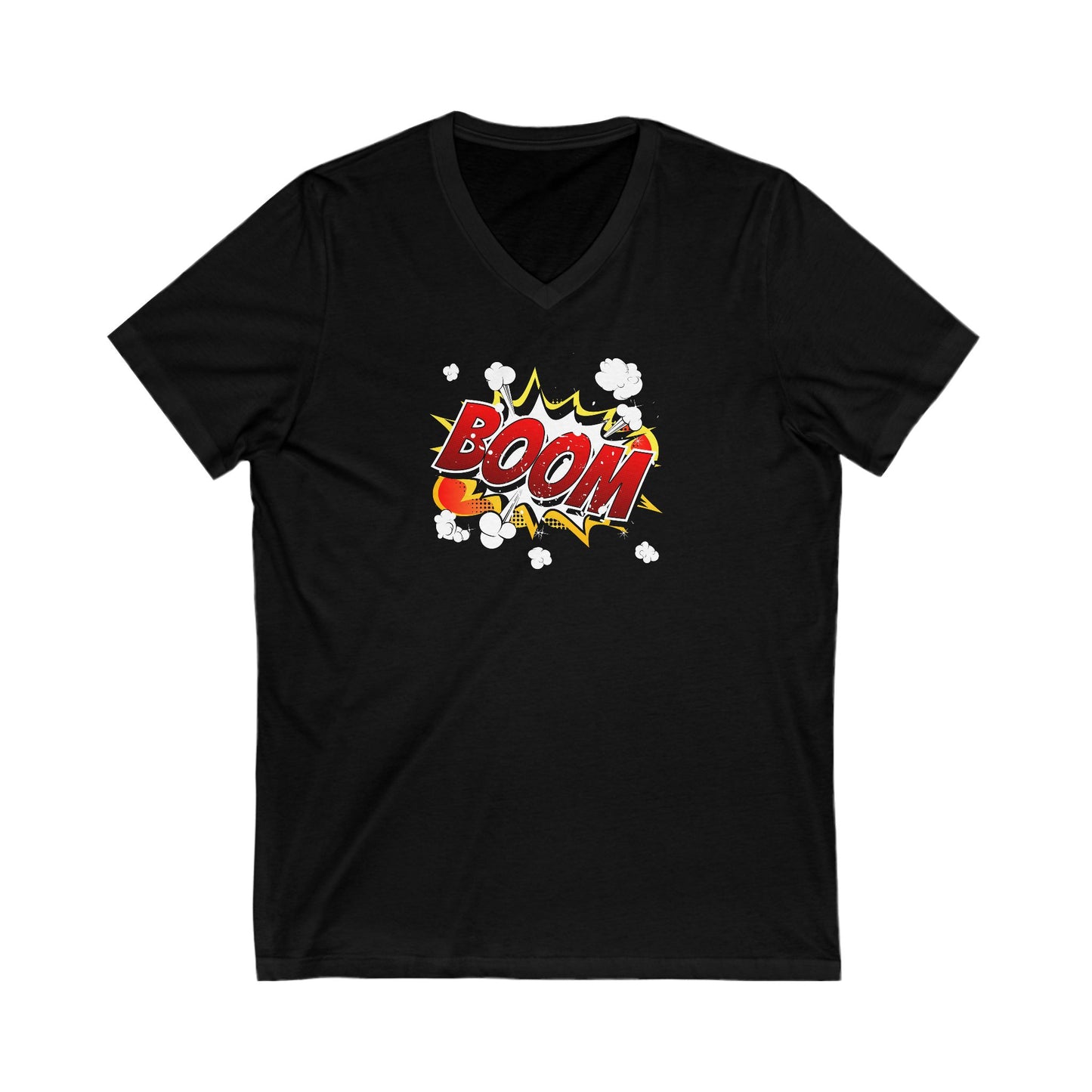 Boom Adult V-Neck T-Shirt