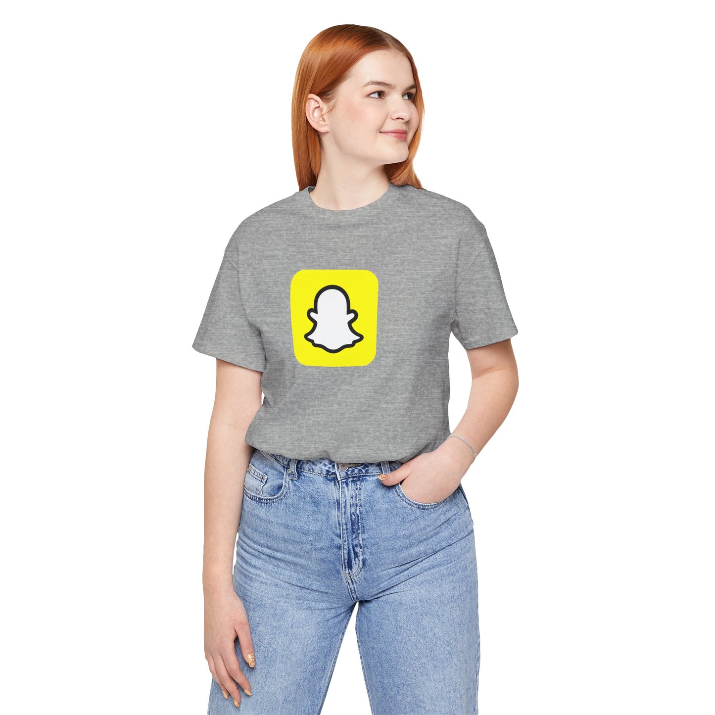 Snapchat Logo Adult T-Shirt