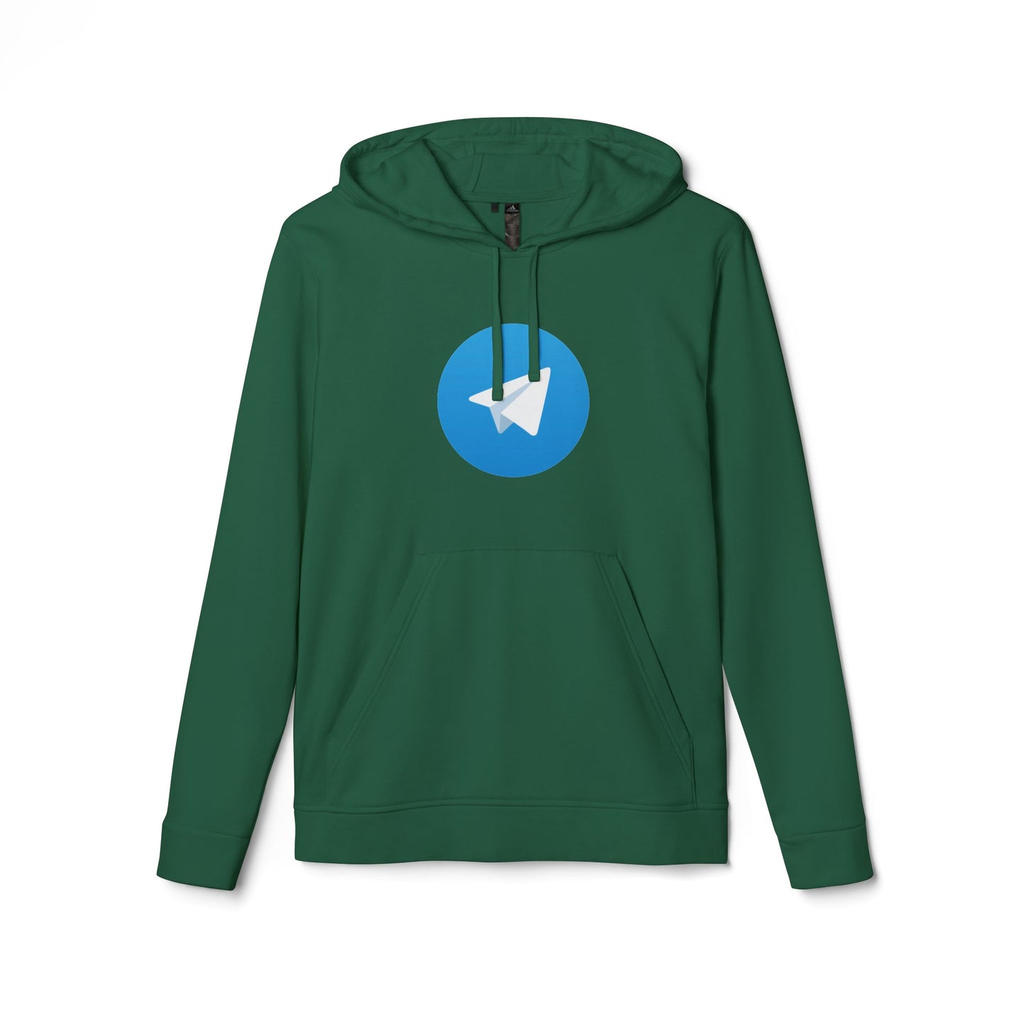 Telegram Logo Adidas Adult Hoodie