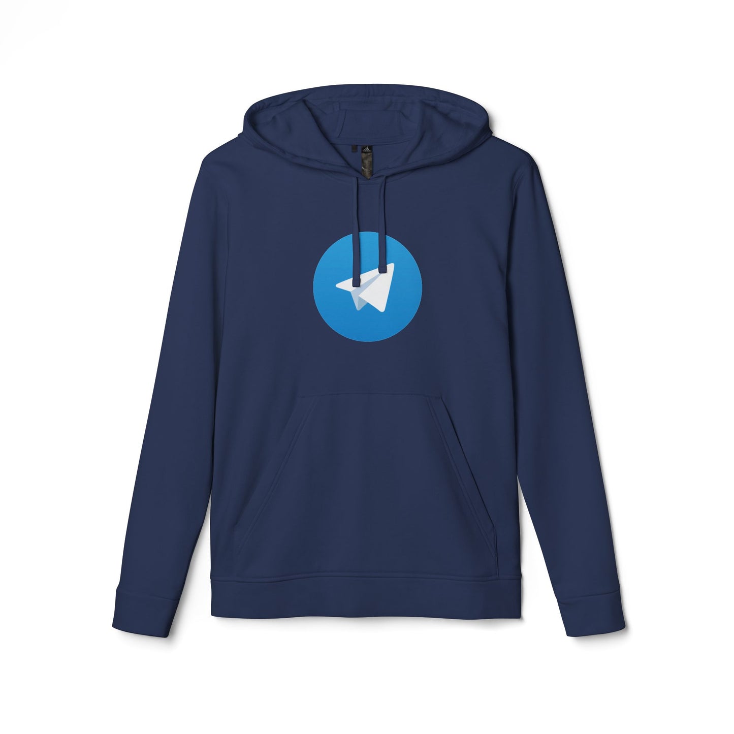 Telegram Logo Adidas Adult Hoodie