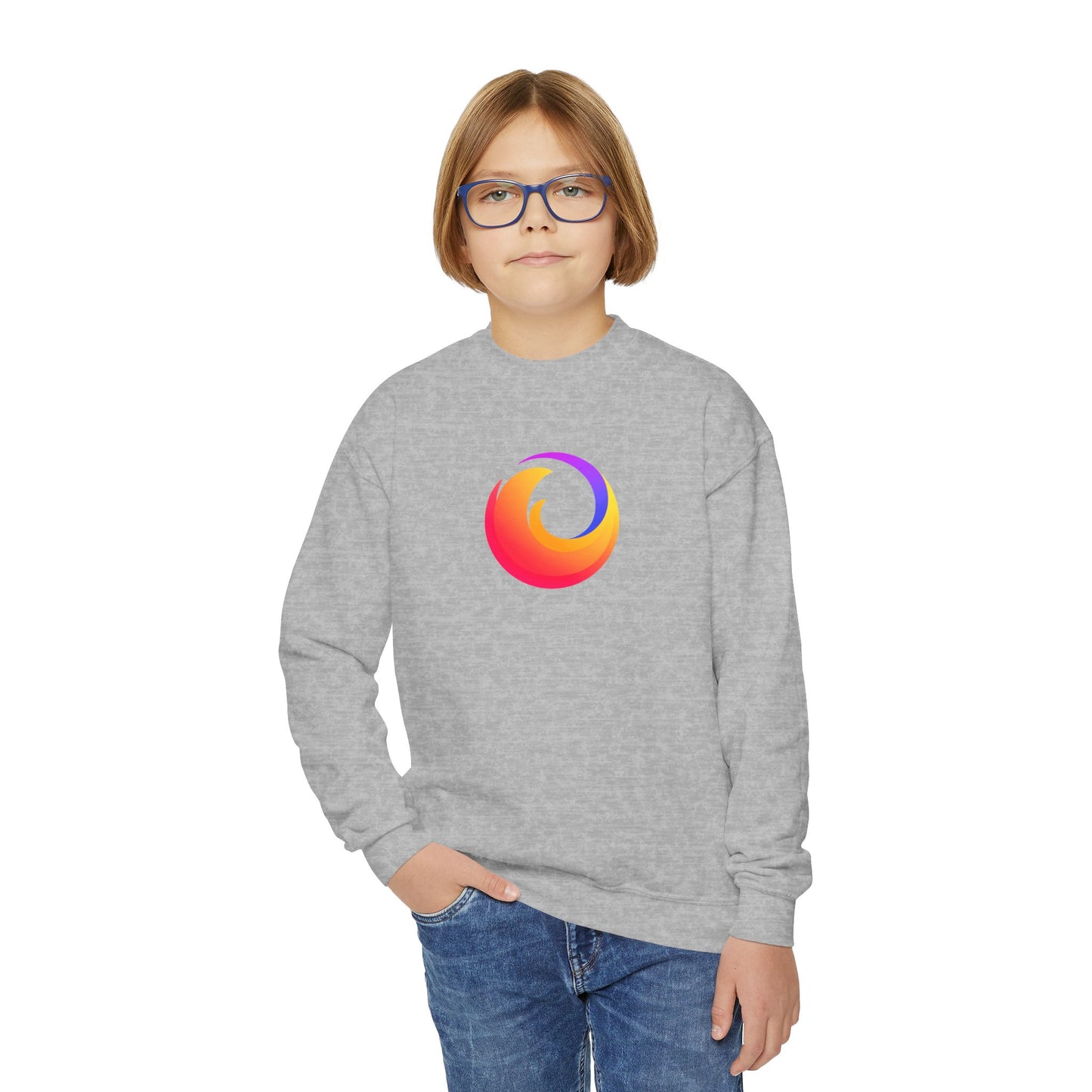 Firefox Logo Youth Sweatshirt