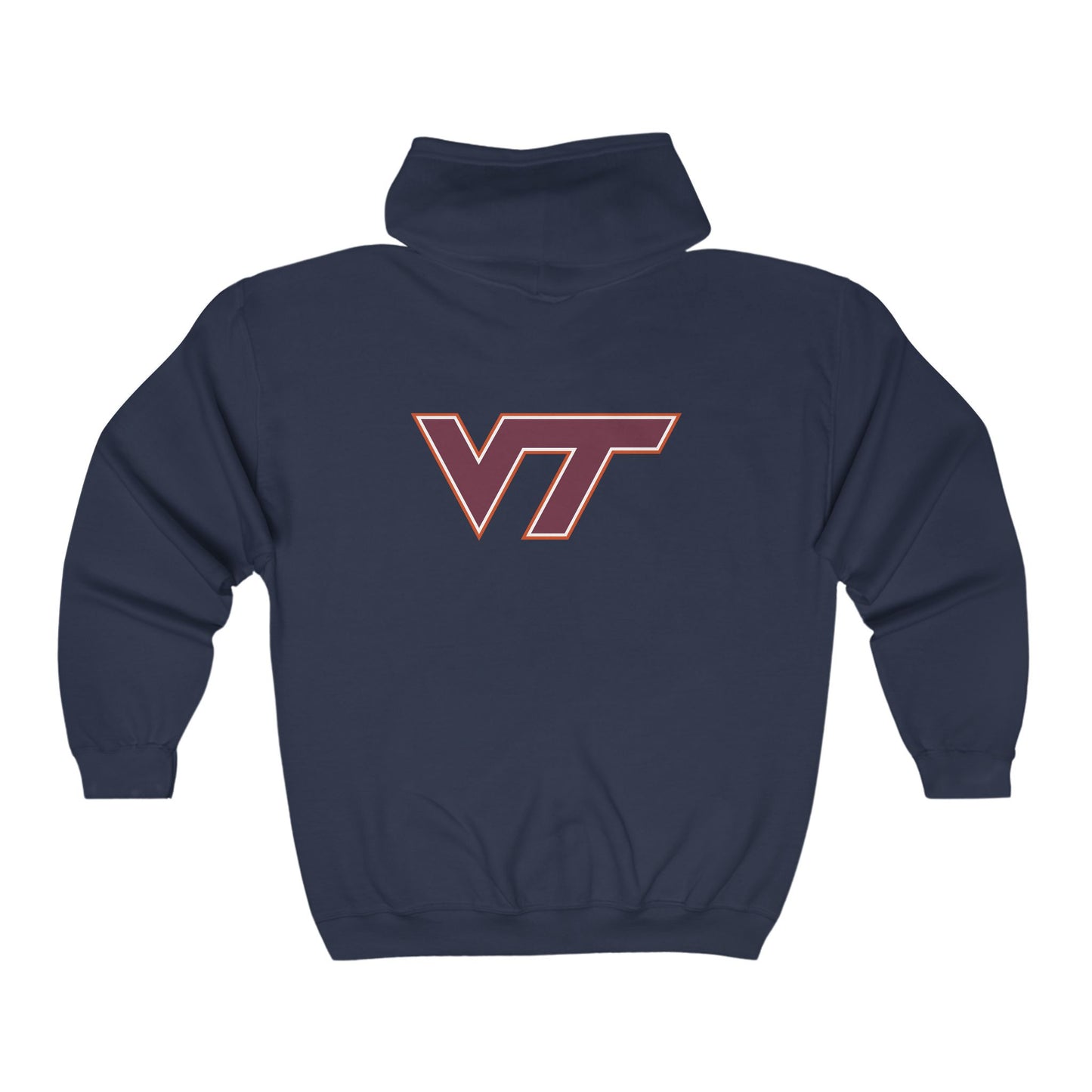 Virginia Tech Hokies Adult Zip-Up Hoodie