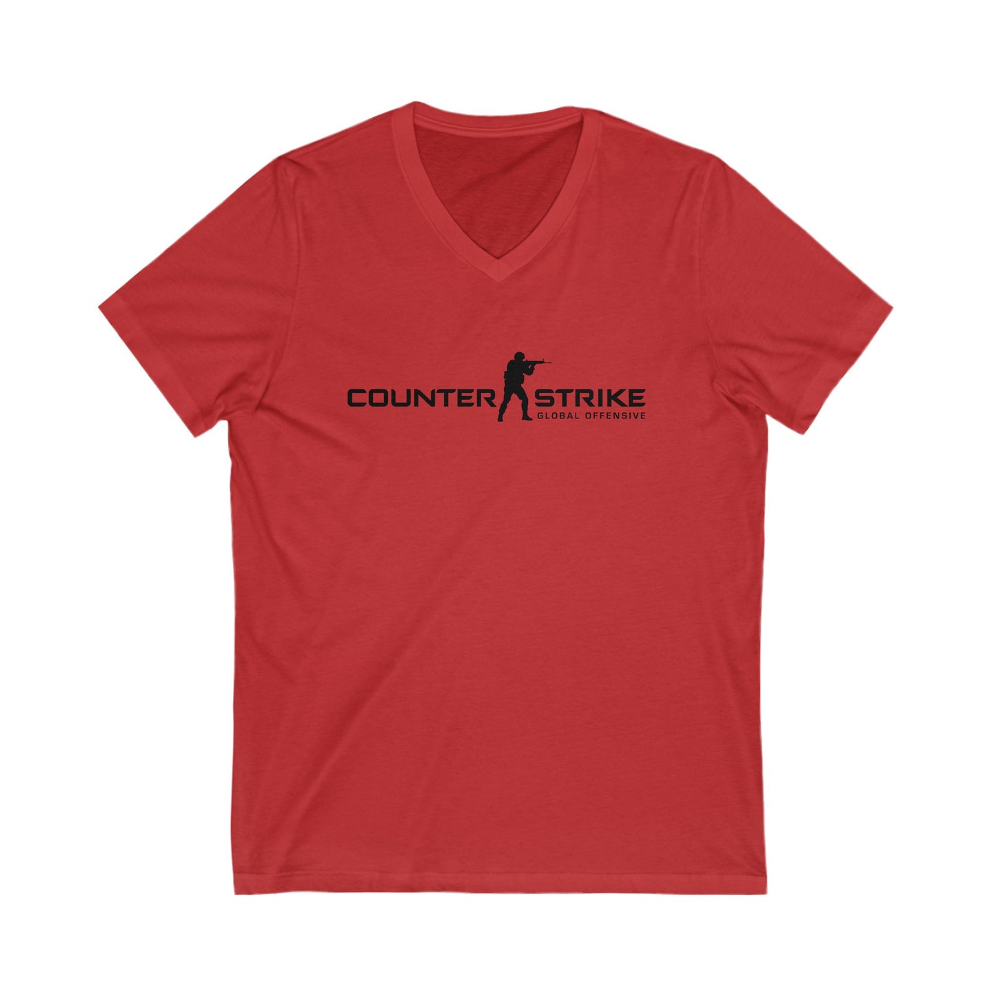 COUNTER STRIKE-Global Defensive Adult V-Neck T-Shirt