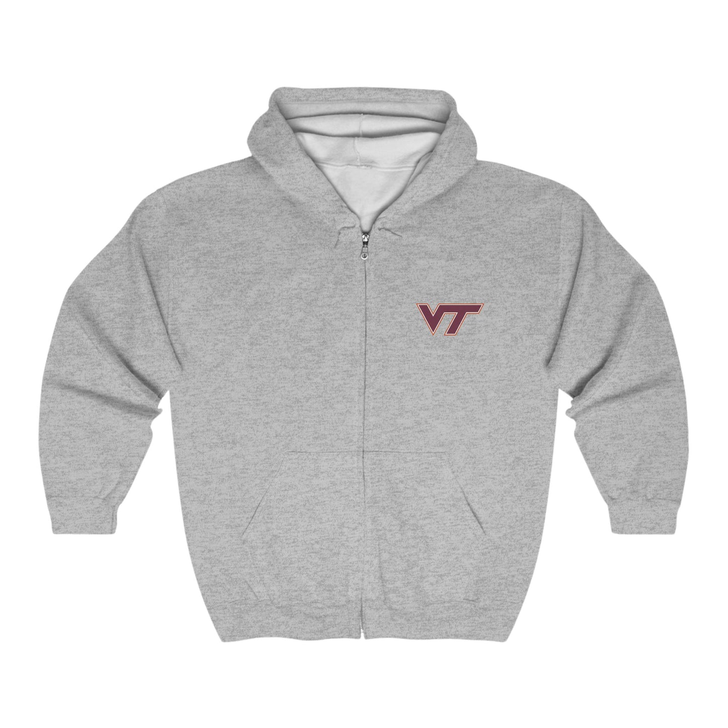 Virginia Tech Hokies Adult Zip-Up Hoodie