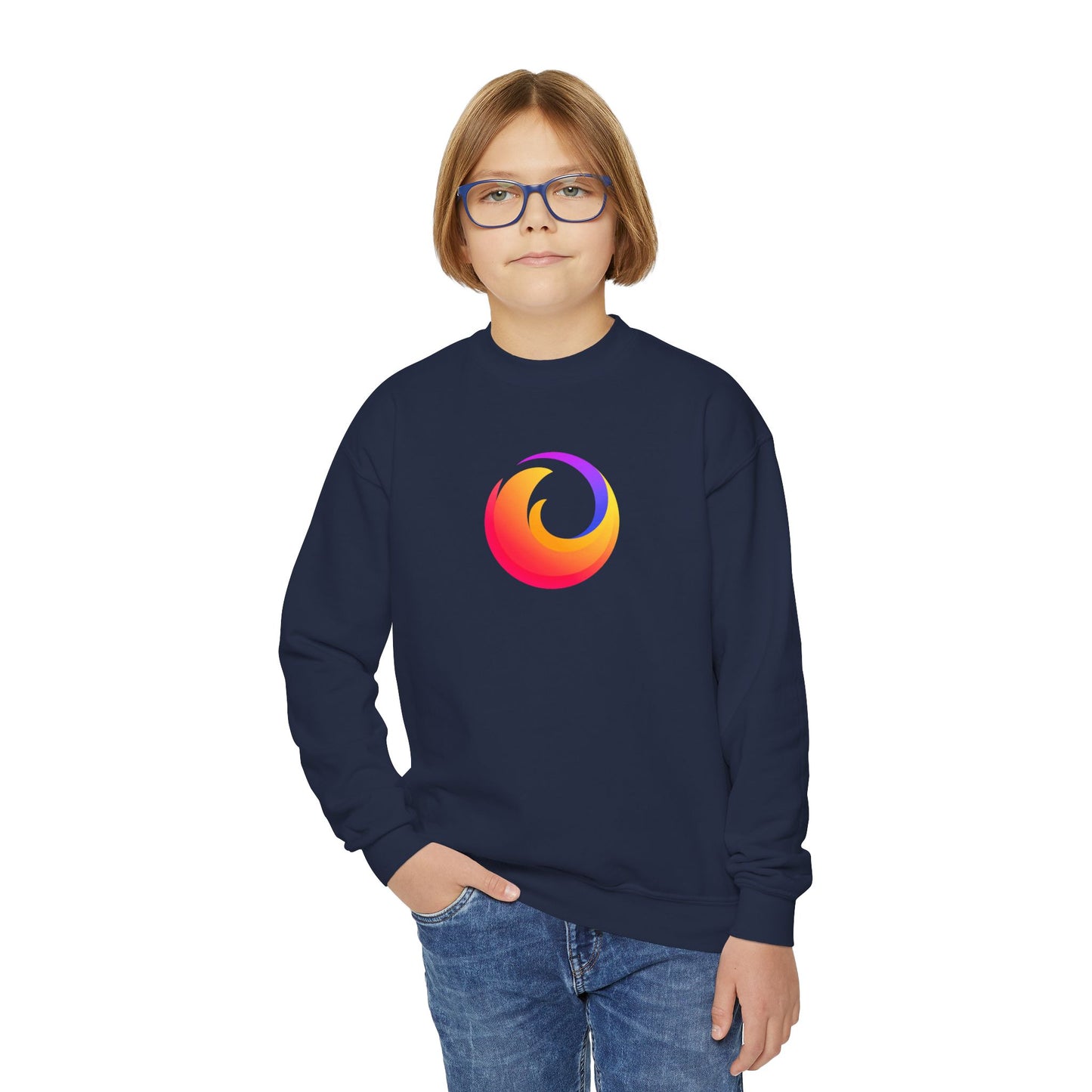 Firefox Logo Youth Sweatshirt