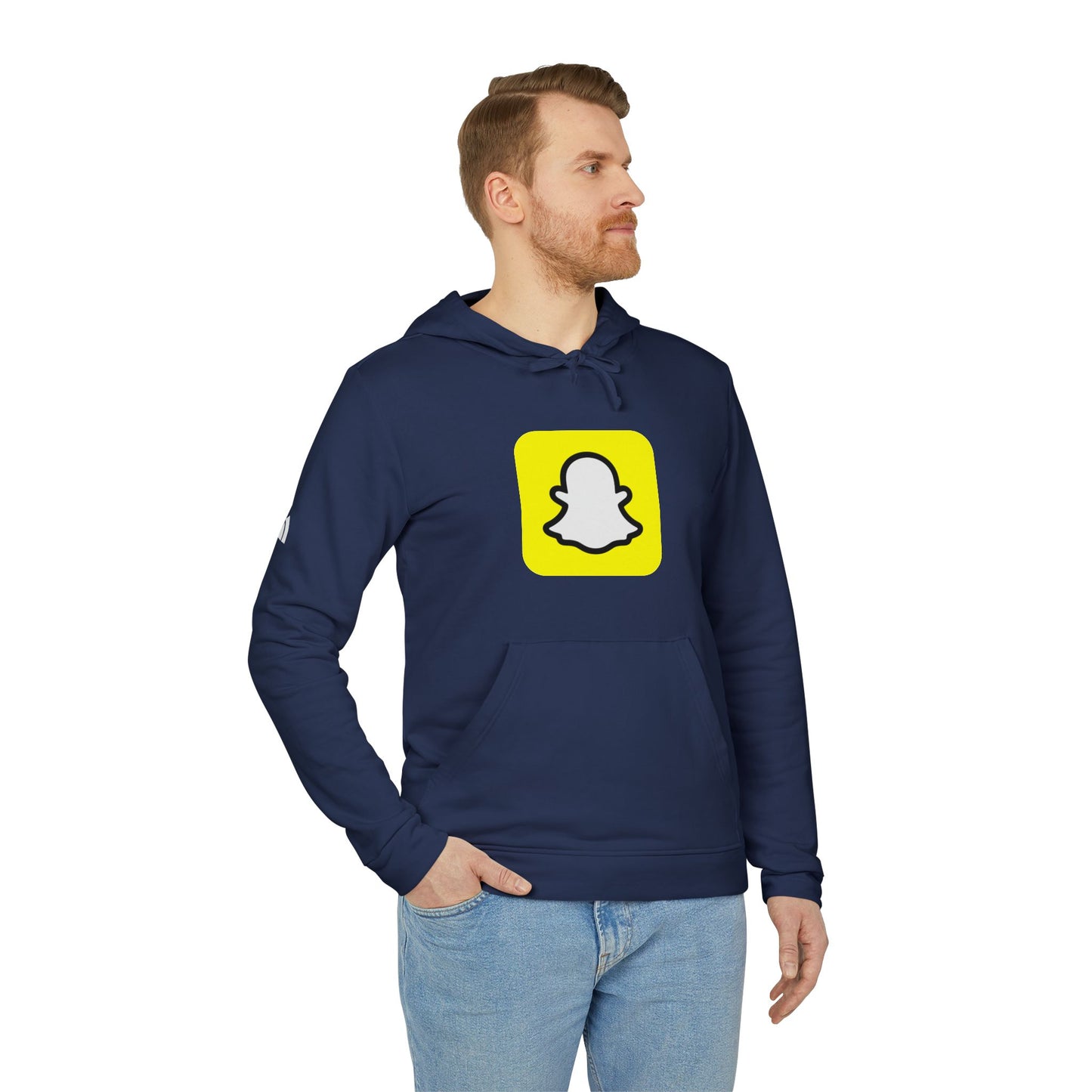 Snapchat Logo Adidas Adult Hoodie