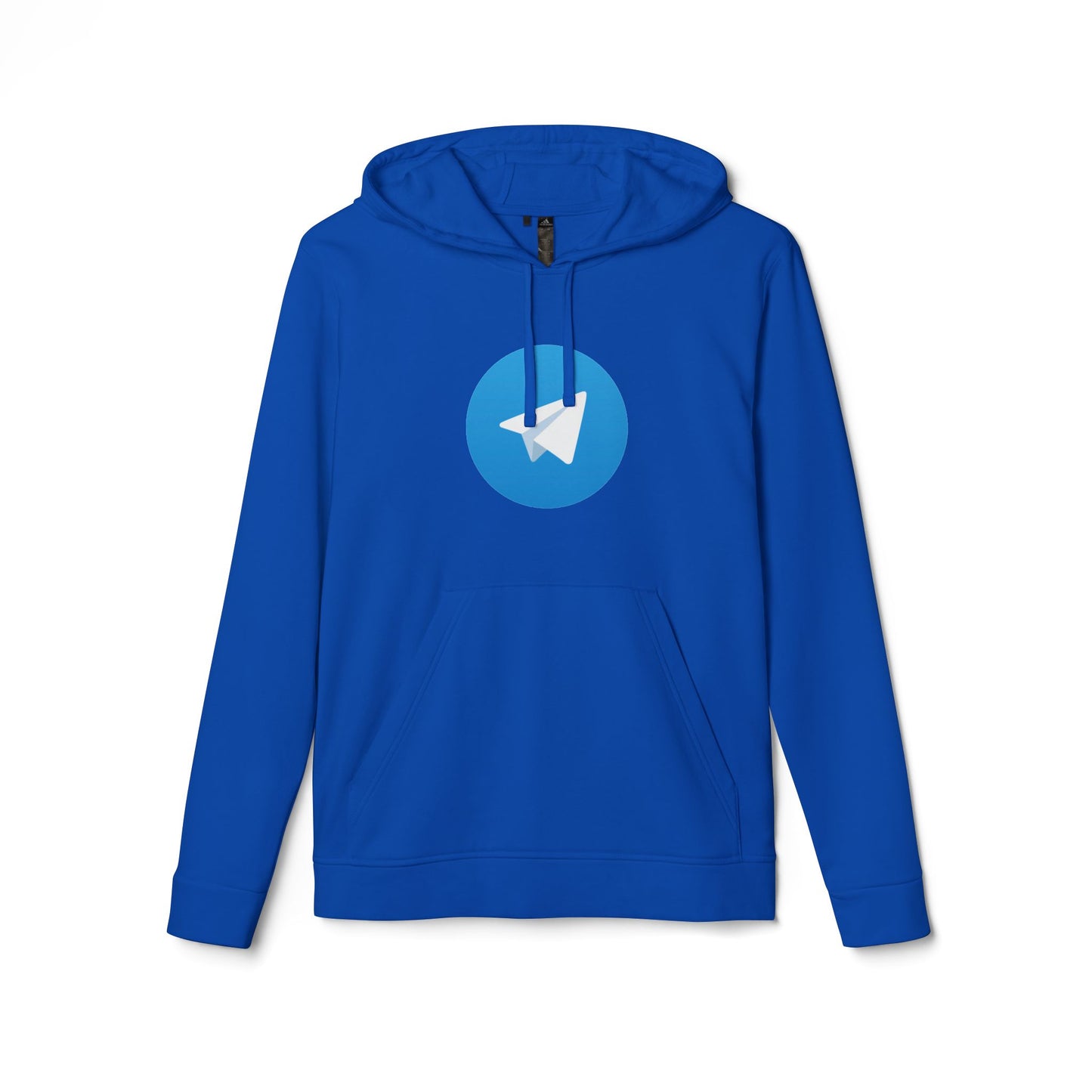 Telegram Logo Adidas Adult Hoodie